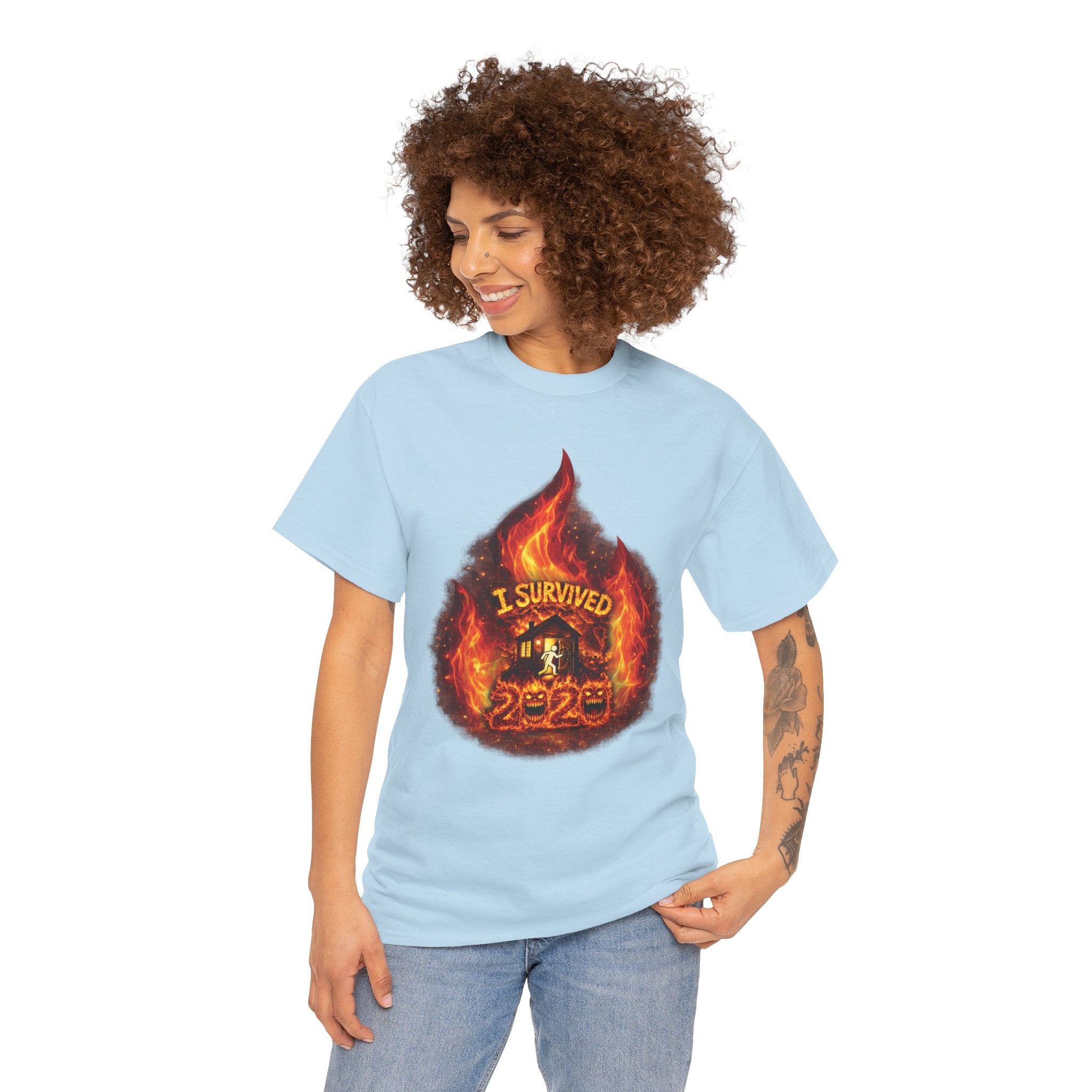 I Survived 2020 — Director's Cut S2:E2 "The Bobcat Fire" | Wildfire Edition Memorial Unisex Heavy Cotton Tee
