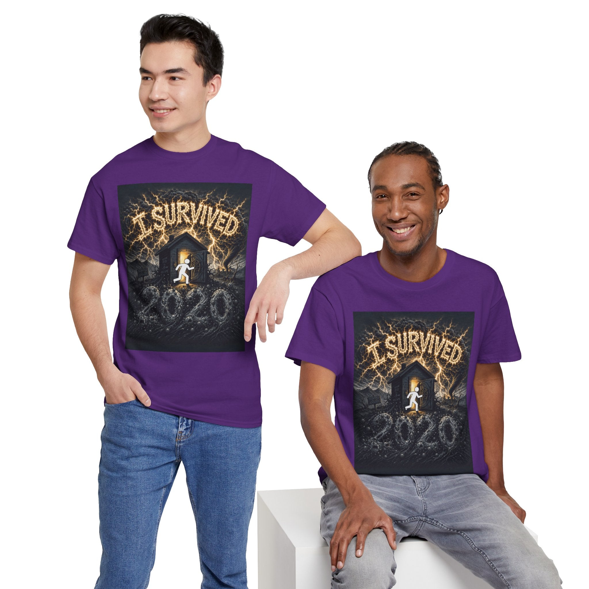 I Survived 2020 — Original PILOT Design Unisex Heavy Cotton Tee