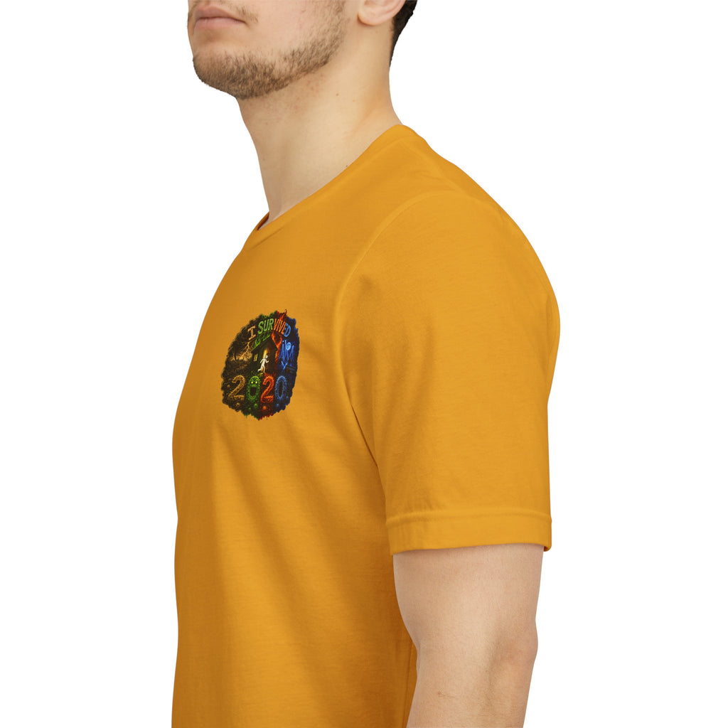 I Survived 2020 — "No Signal" Test Pattern Tee Alien Broadcast Finale Summer Premiere Unisex Jersey Short Sleeve Tee