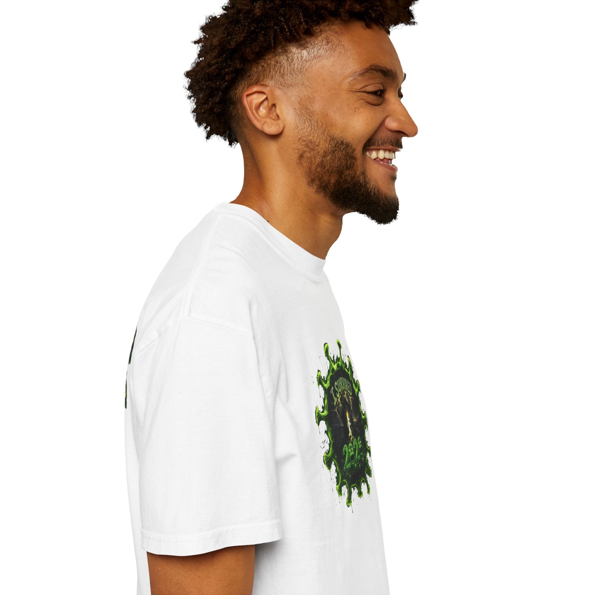 I Survived 2020 — PANDEMIC S1:E4: Director's Cut "Mask Madness" Unisex Garment-Dyed T-shirt