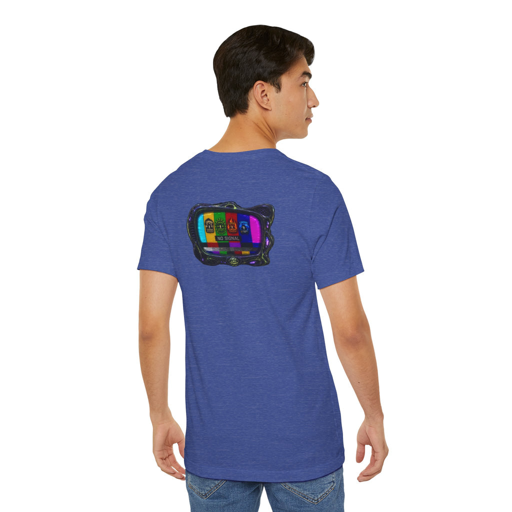 I Survived 2020 — "No Signal" Test Pattern Tee Alien Broadcast Finale Summer Premiere Unisex Jersey Short Sleeve Tee