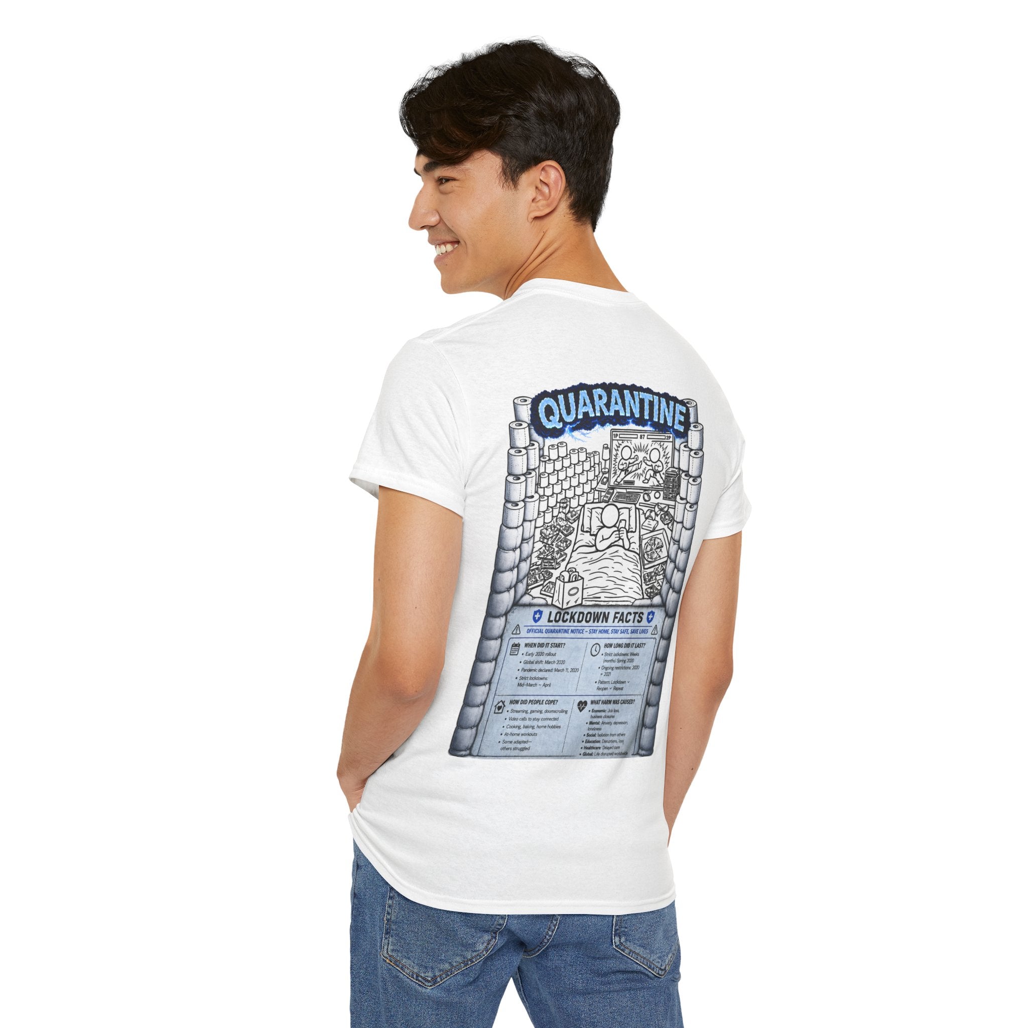 I Survived 2020 — LOCKDOWN S3:E1: "Quarantine" Unisex Heavy Cotton Tee