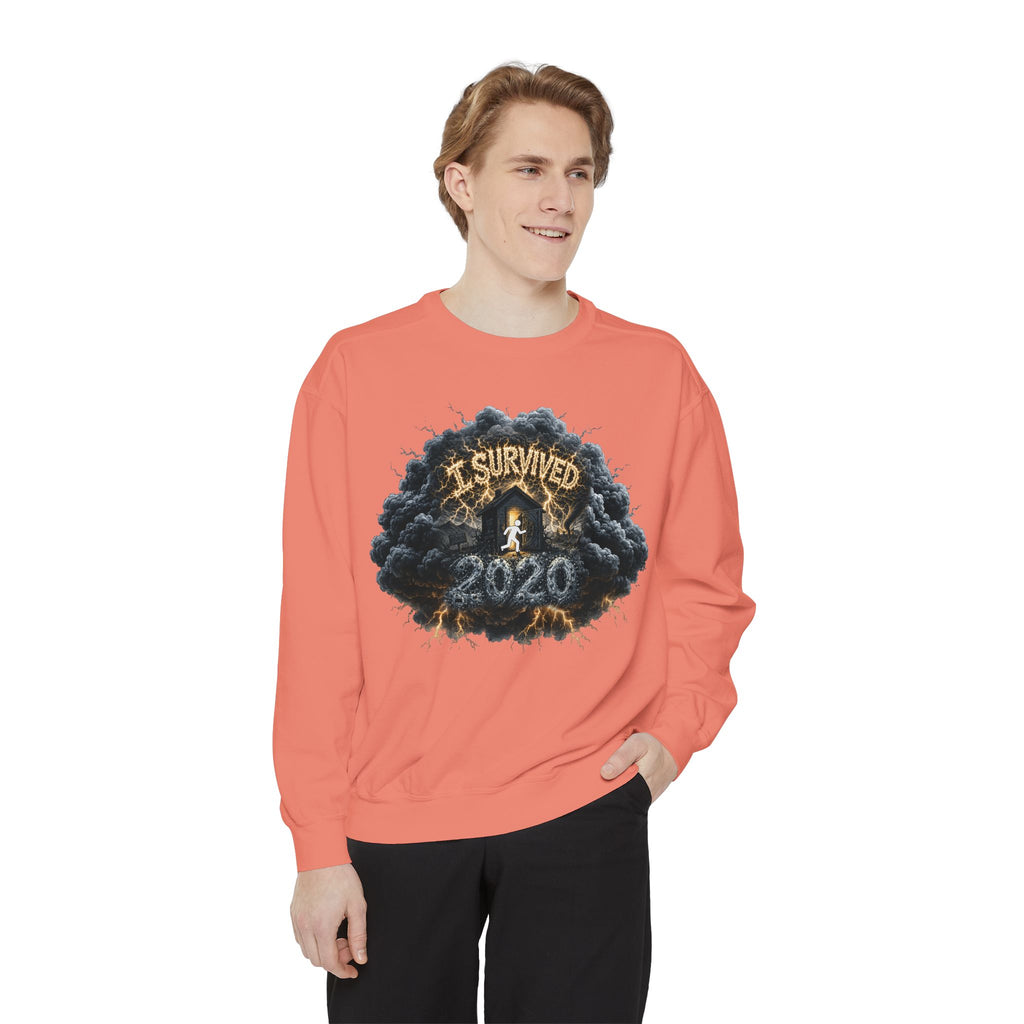 I Survived 2020 — Director's Cut Original Design Teaser Sweatshirt | Season 1 Premiere Drop Unisex Garment-Dyed Sweatshirt