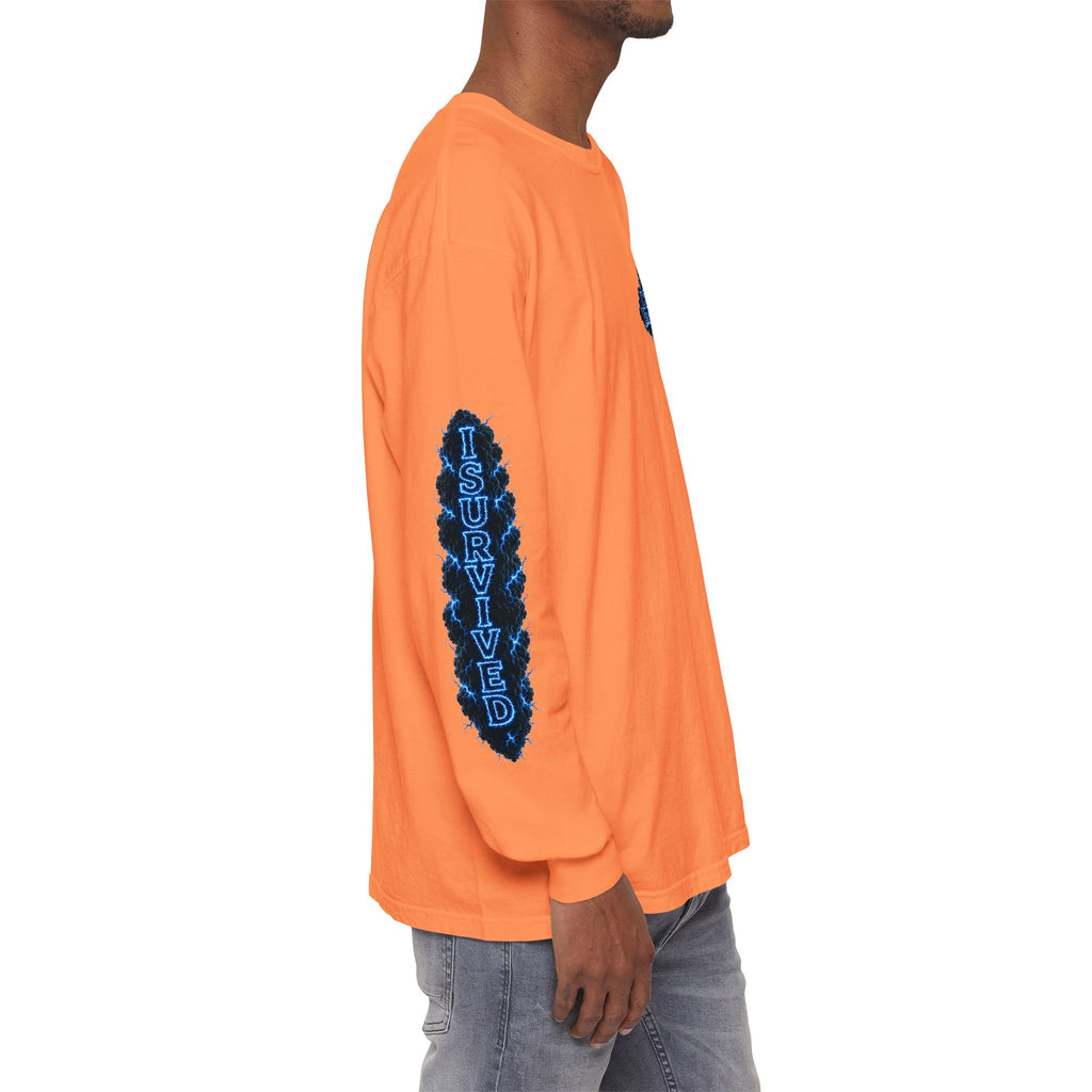 I Survived 2020 — "Please Stand By" Test Pattern Tee Lockdown Special Edition Summer Exclusive Unisex Garment-Dyed Long Sleeve T-Shirt
