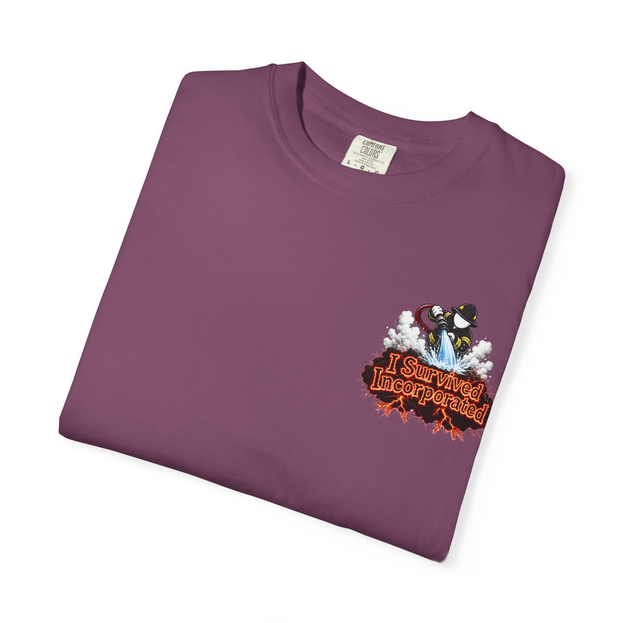 I Survived 2020 — "Please Stand By" Test Pattern Tee Wildfire Signal Edition Summer Premiere Unisex Garment-Dyed T-shirt