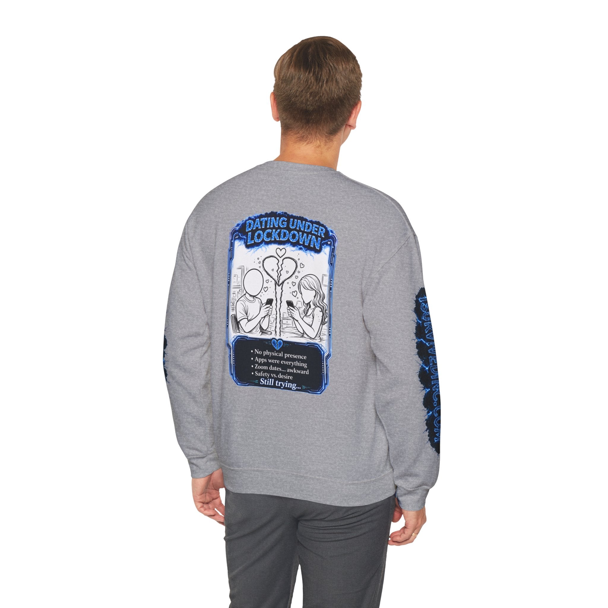 I Survived 2020 — LOCKDOWN S3:E2: Special Edition "Dating Under Lockdown" Unisex Heavy Blend™ Crewneck Sweatshirt
