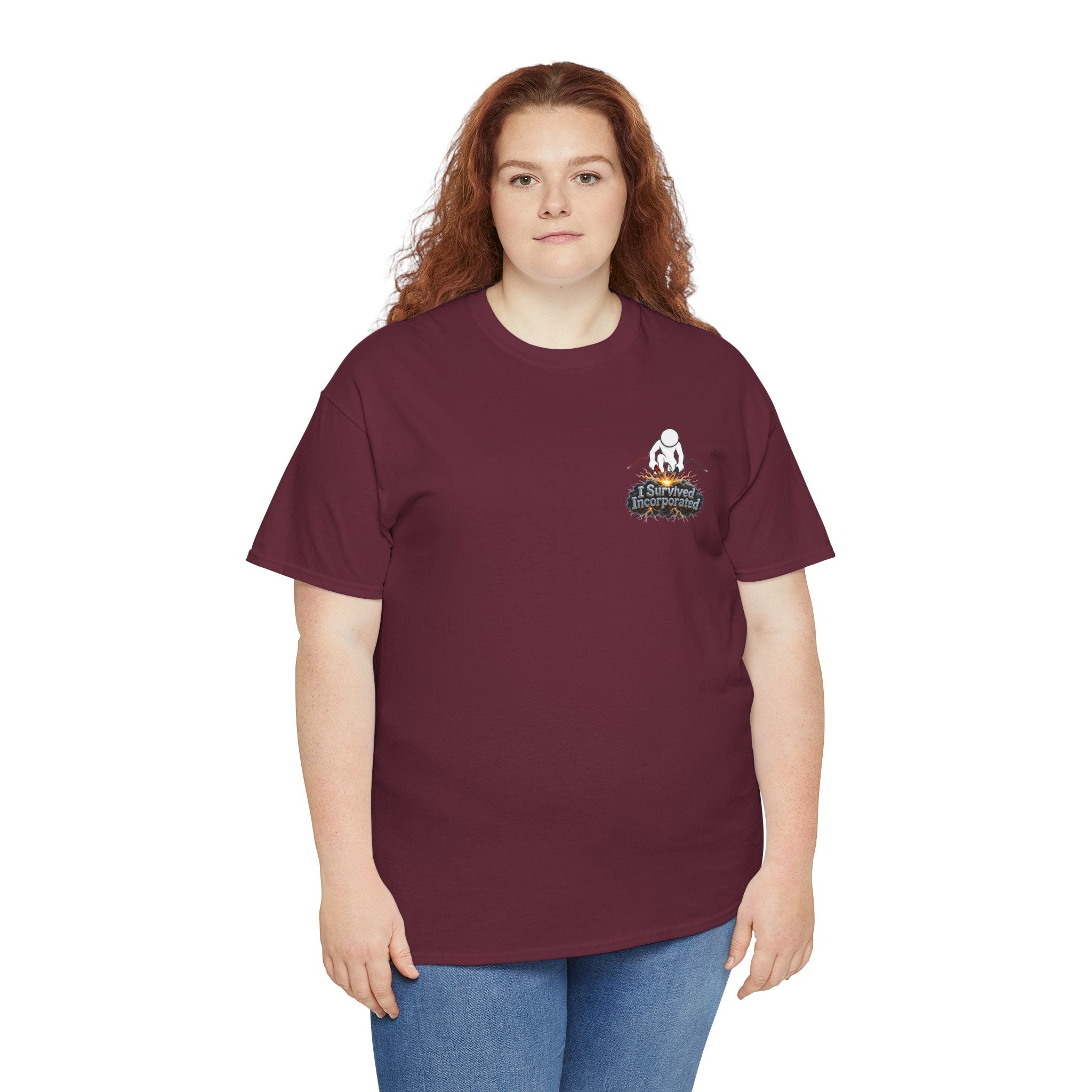 I Survived 2020 — "Please Stand By" Test Pattern Tee Summer Premier Unisex Heavy Cotton Tee