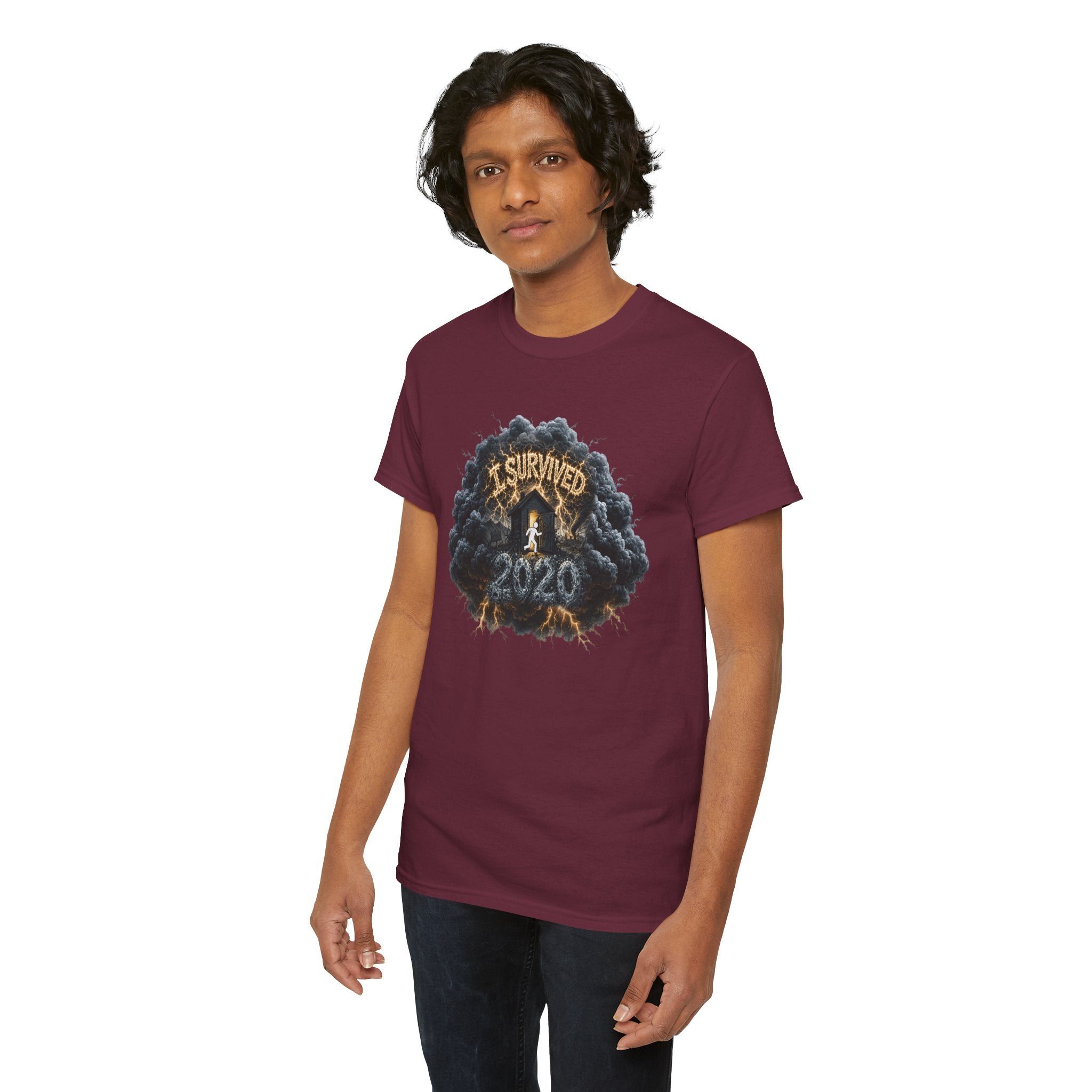 I Survived 2020 —  Deriector's Cut Original Design Teaser Tee | Season 1 Premiere Drop Unisex Heavy Cotton Tee