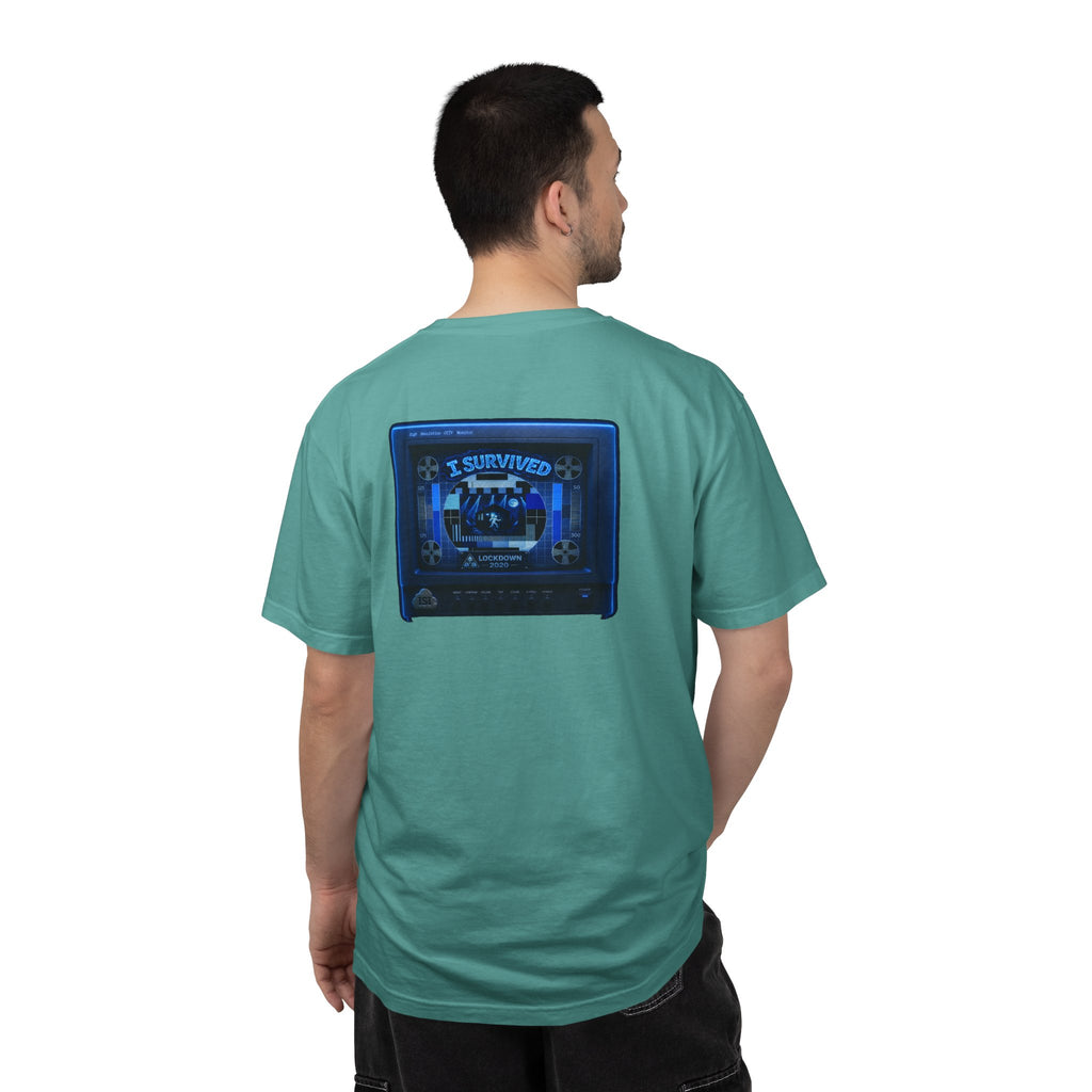 I Survived 2020 — "Please Stand By" Test Pattern Tee Lockdown Special Edition Summer Exclusive Unisex Garment-Dyed T-shirt