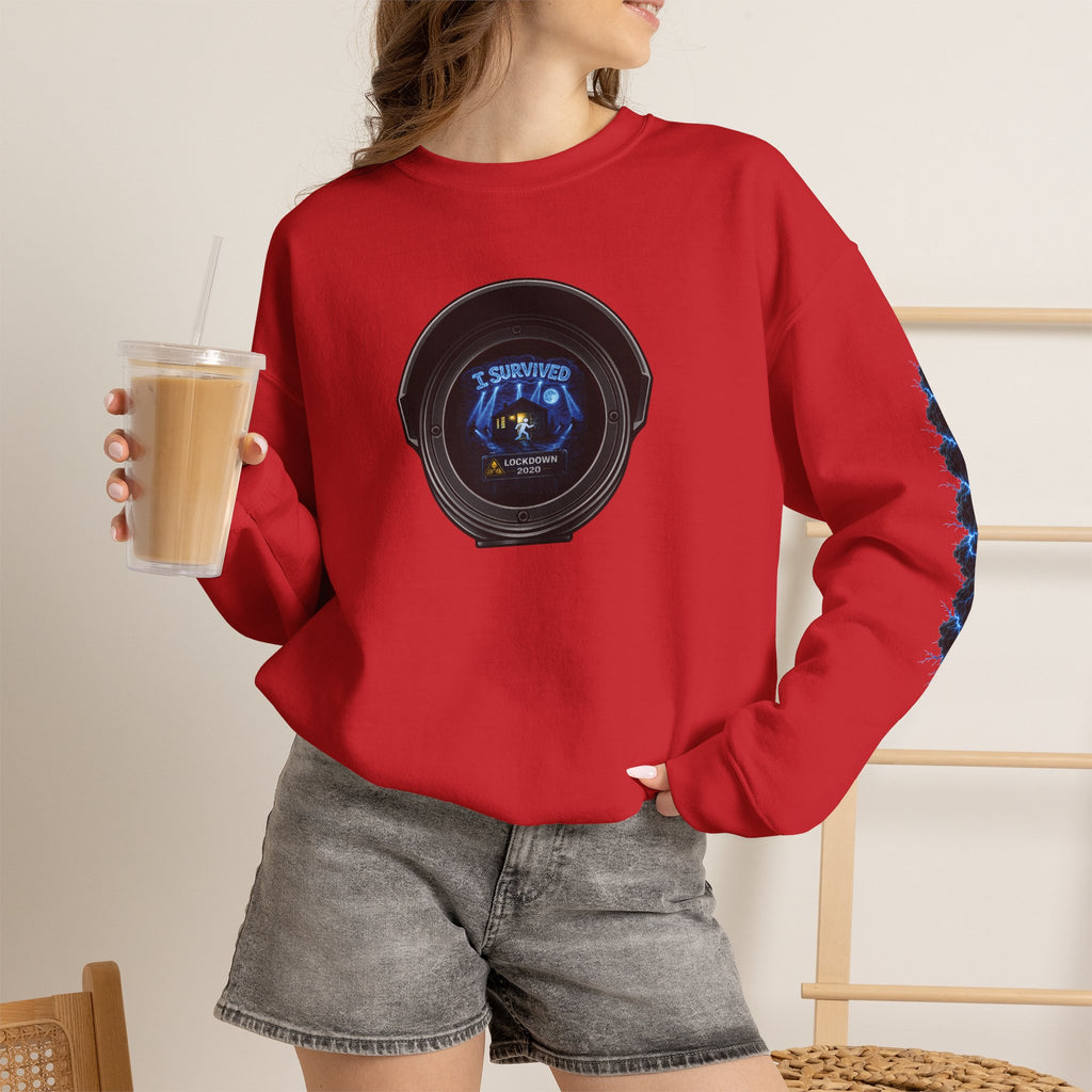 I Survived 2020 — LOCKDOWN S3:E3: Director's Cut Special Edition "Remote Schooling" Unisex Heavy Blend™ Crewneck Sweatshirt
