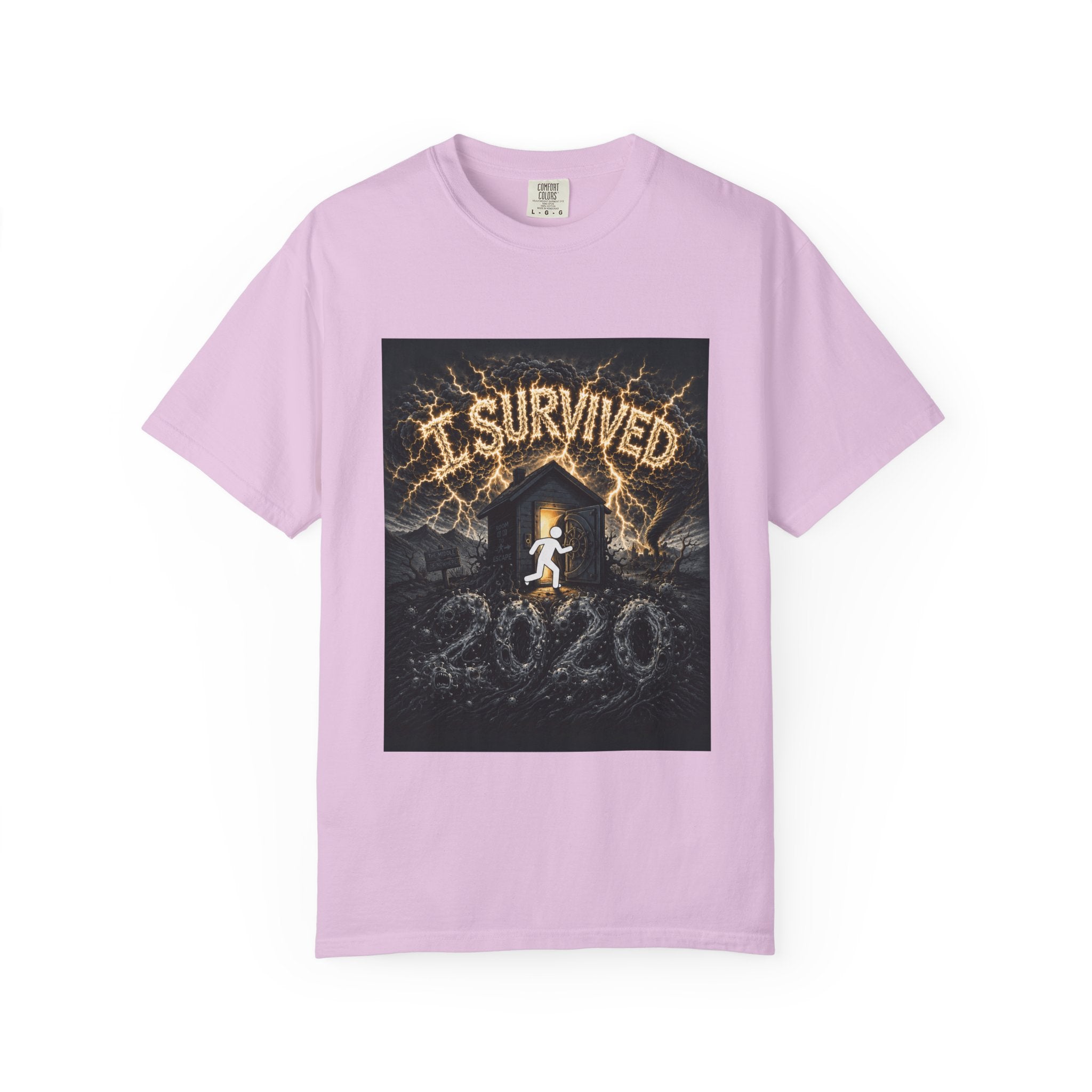I Survived 2020 — Original Design Teaser Tee | Season 1 Premiere Drop Unisex Garment-Dyed T-shirt