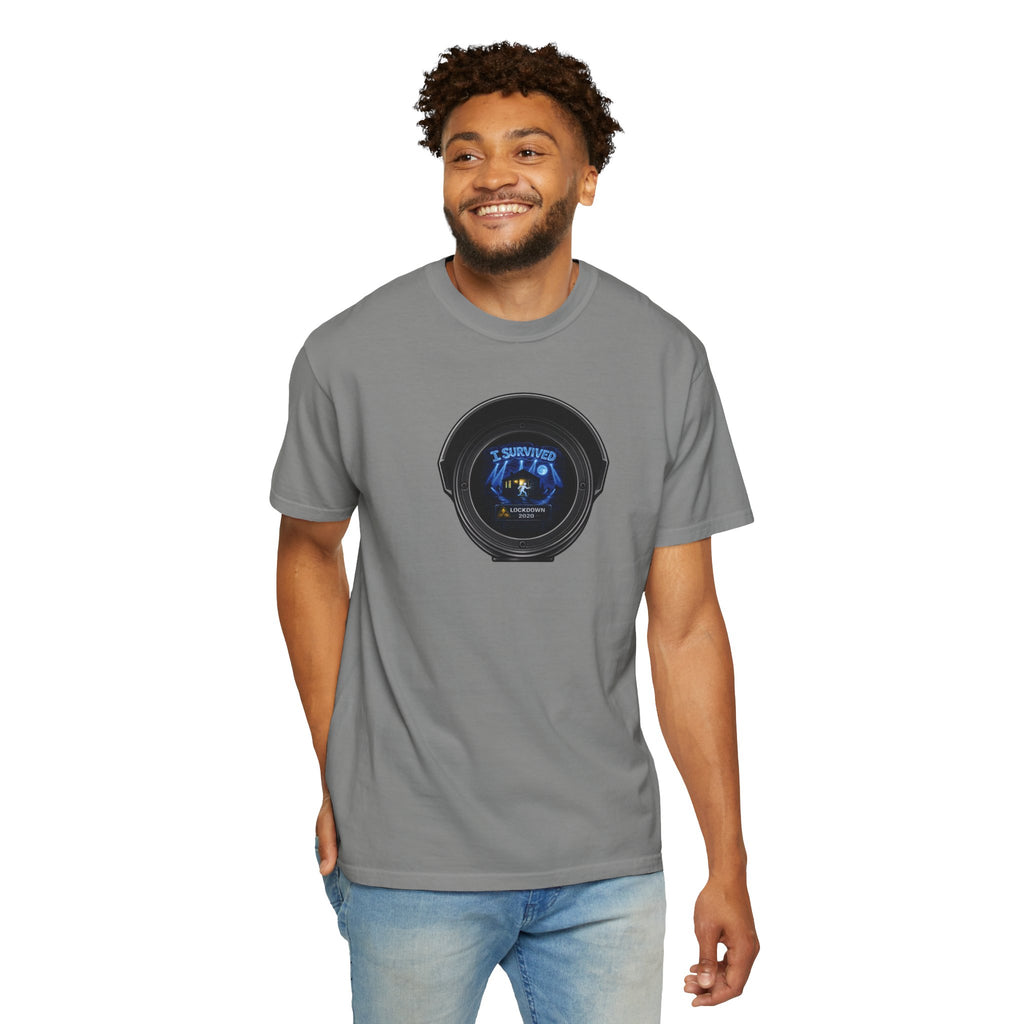 I Survived 2020 —  LOCKDOWN S3:E3: Director's Cut "Remote Schooling" Unisex Garment-Dyed T-shirt