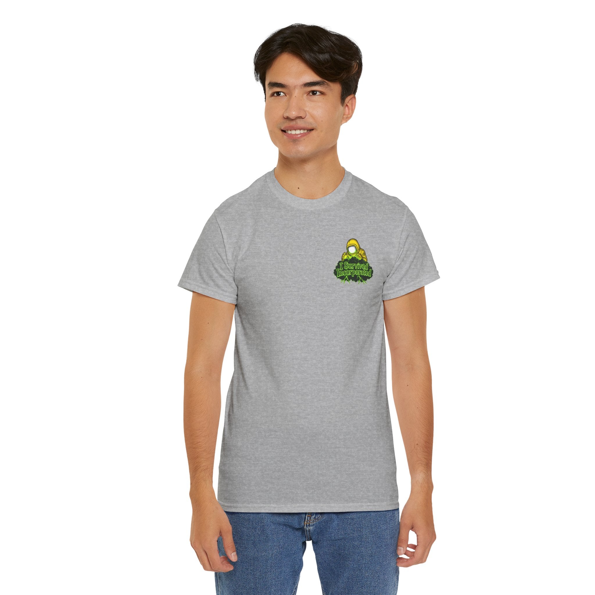I Survived 2020 — "Please Stand By" Test Pattern Toxic Signal Tee Summer Premiere Unisex Heavy Cotton Tee