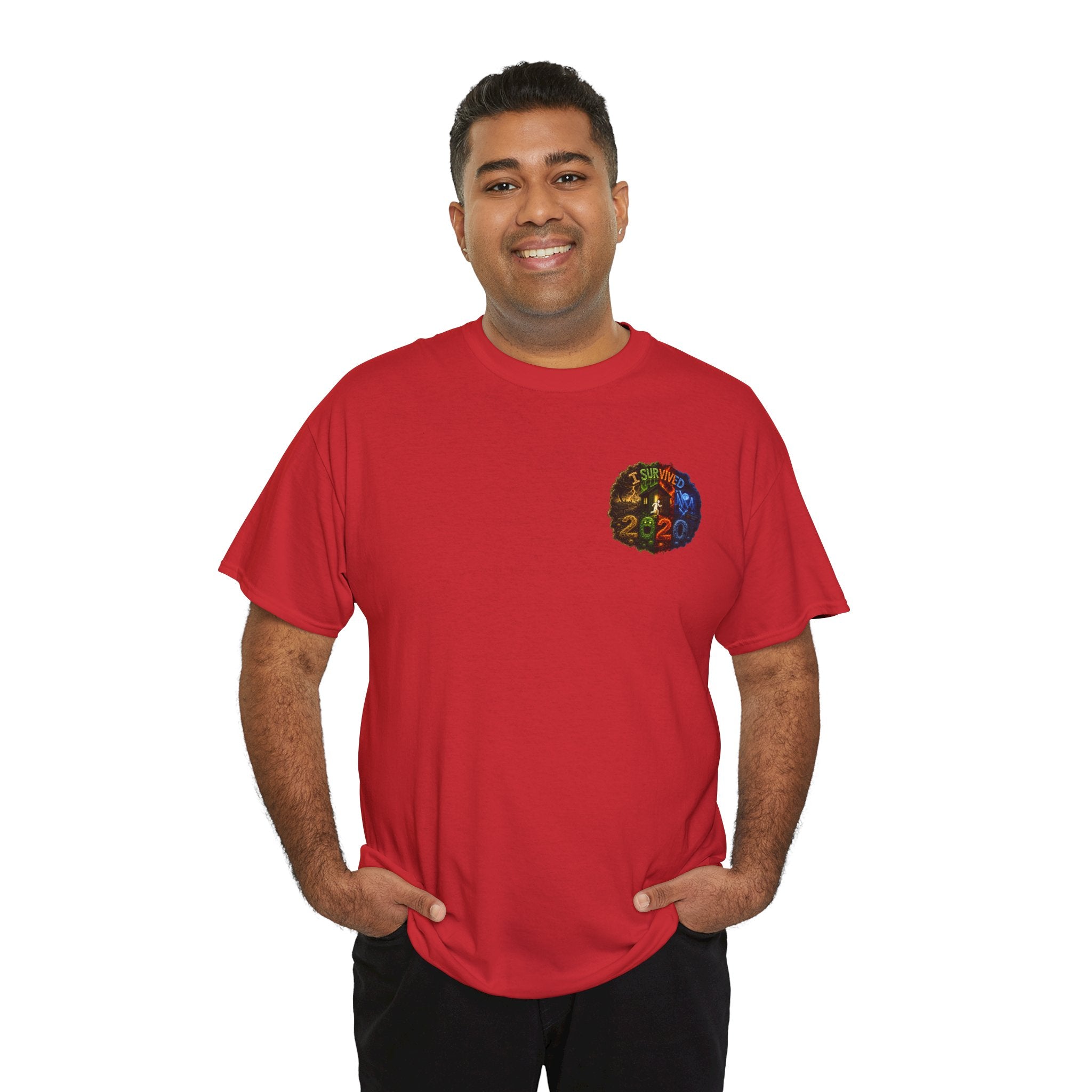 I Survived 2020 — "No Signal" Test Pattern Tee Alien Broadcast Finale Summer Premiere Unisex Heavy Cotton Tee