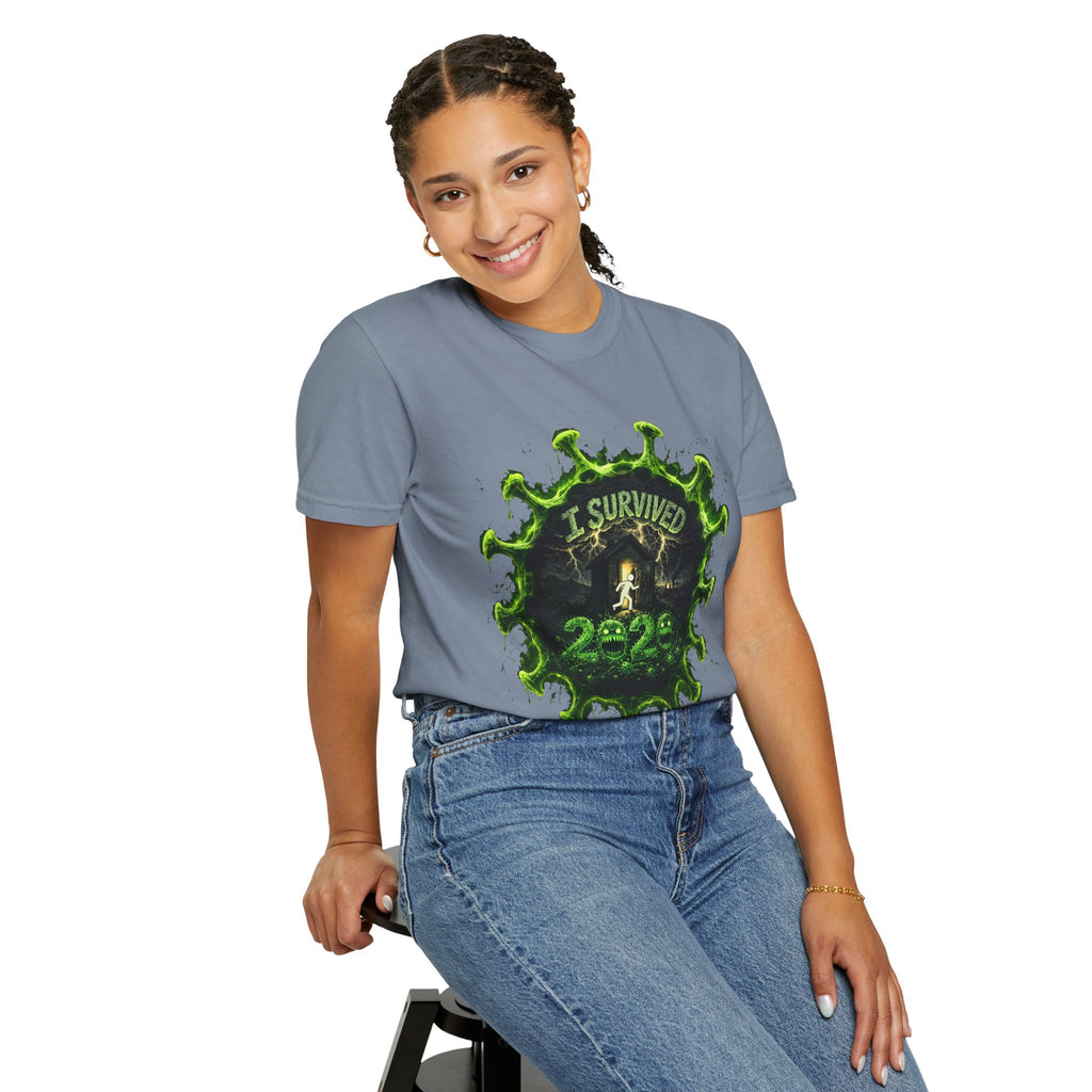 I Survived 2020 — Director's Cut S1:E5 "Delivery Doomsday" | Pandemic Edition Unisex Garment-Dyed T-shirt