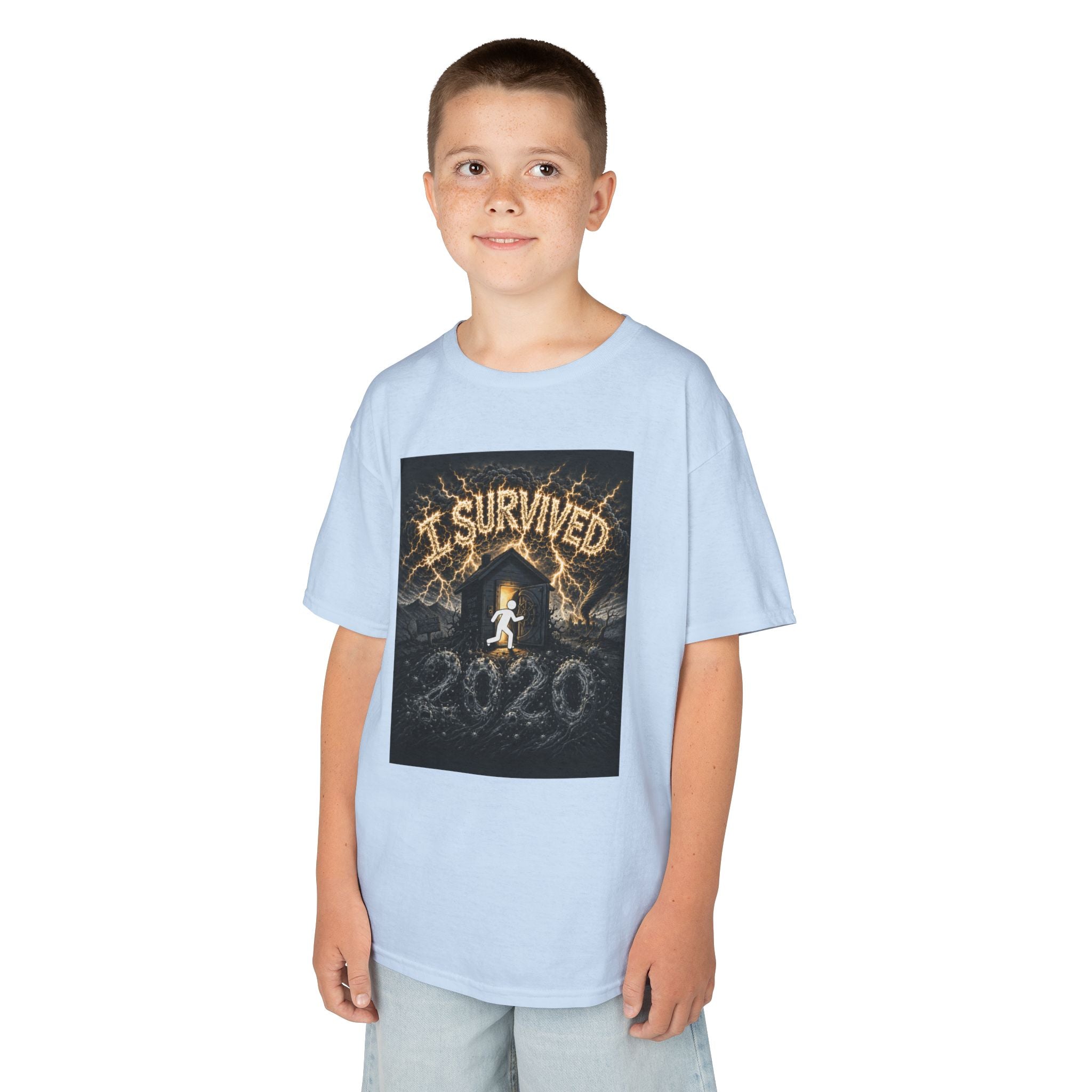 I Survived 2020 — Original Design Teaser Tee | Season 1 Premiere Drop Kids Heavy Cotton™ Tee