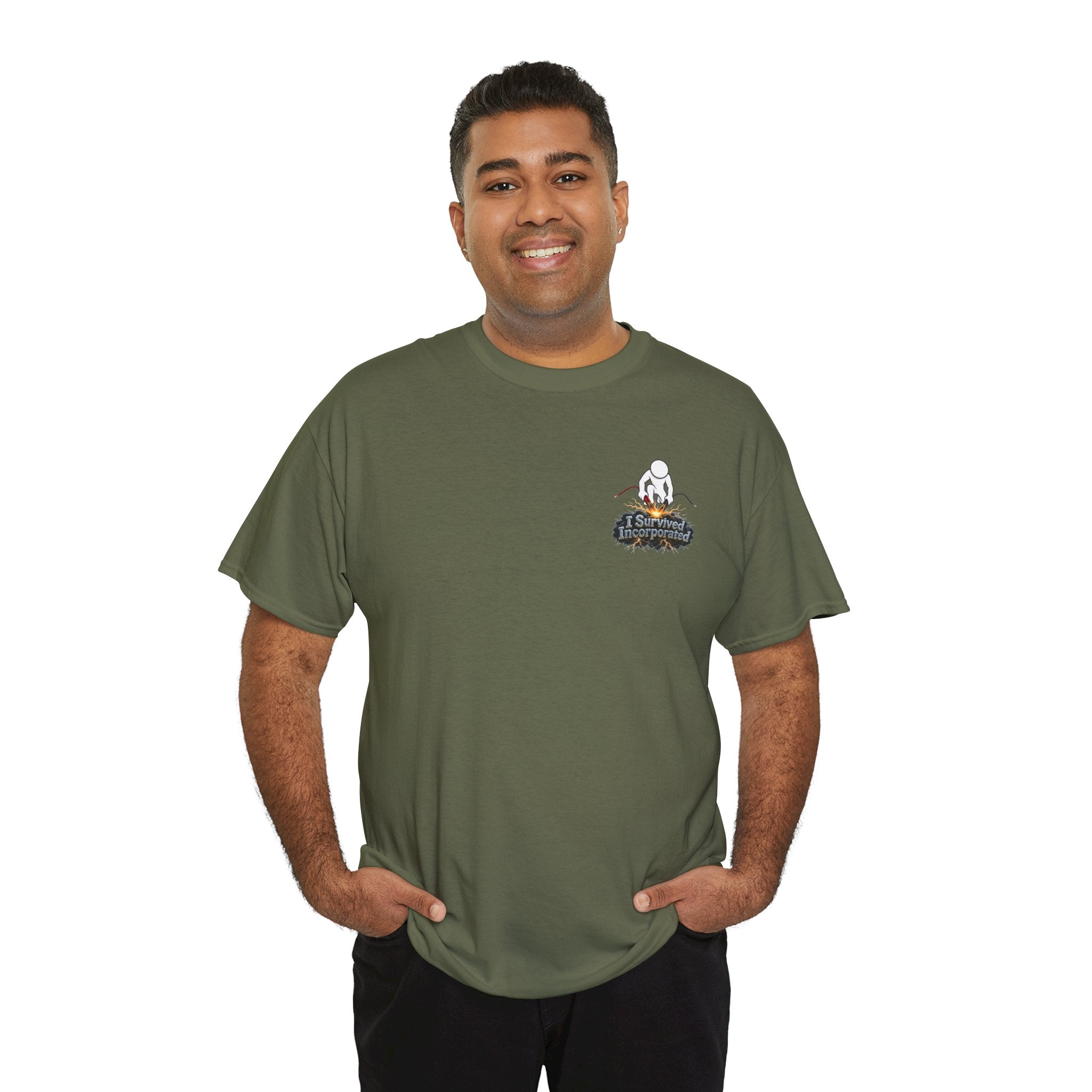 I Survived 2020 — "Please Stand By" Test Pattern Tee Summer Premier Unisex Heavy Cotton Tee