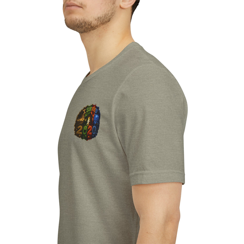 I Survived 2020 — "No Signal" Test Pattern Tee Alien Broadcast Finale Summer Premiere Unisex Jersey Short Sleeve Tee