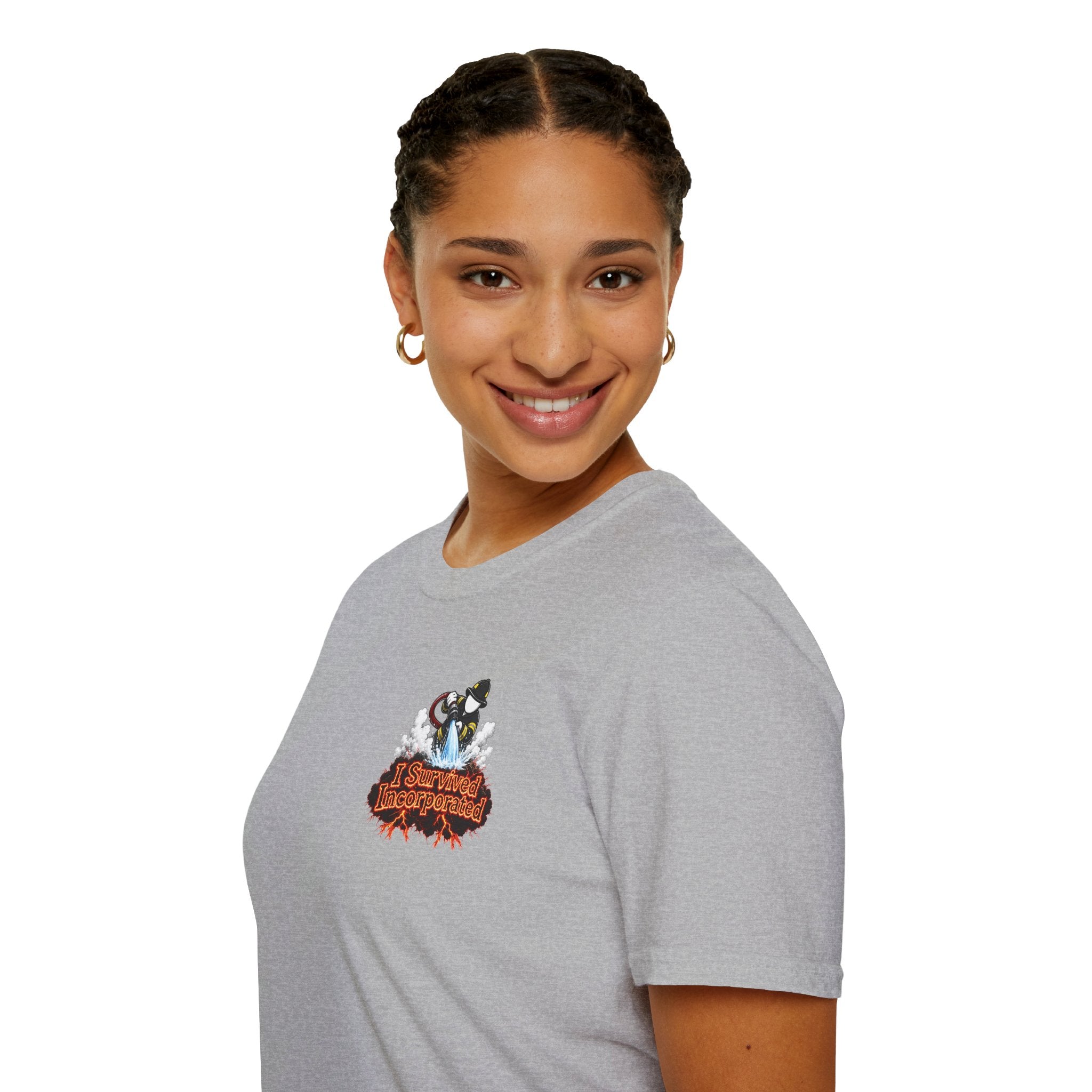 I Survived 2020 — "Please Stand By" Test Pattern Tee Wildfire Signal Edition Summer Premiere Unisex Softstyle T-Shirt