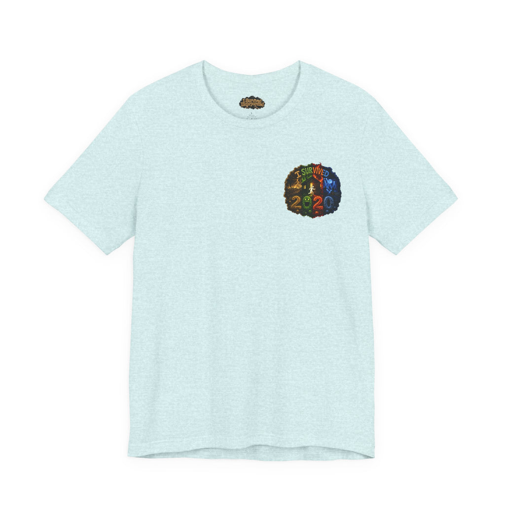 I Survived 2020 — "No Signal" Test Pattern Tee Alien Broadcast Finale Summer Premiere Unisex Jersey Short Sleeve Tee
