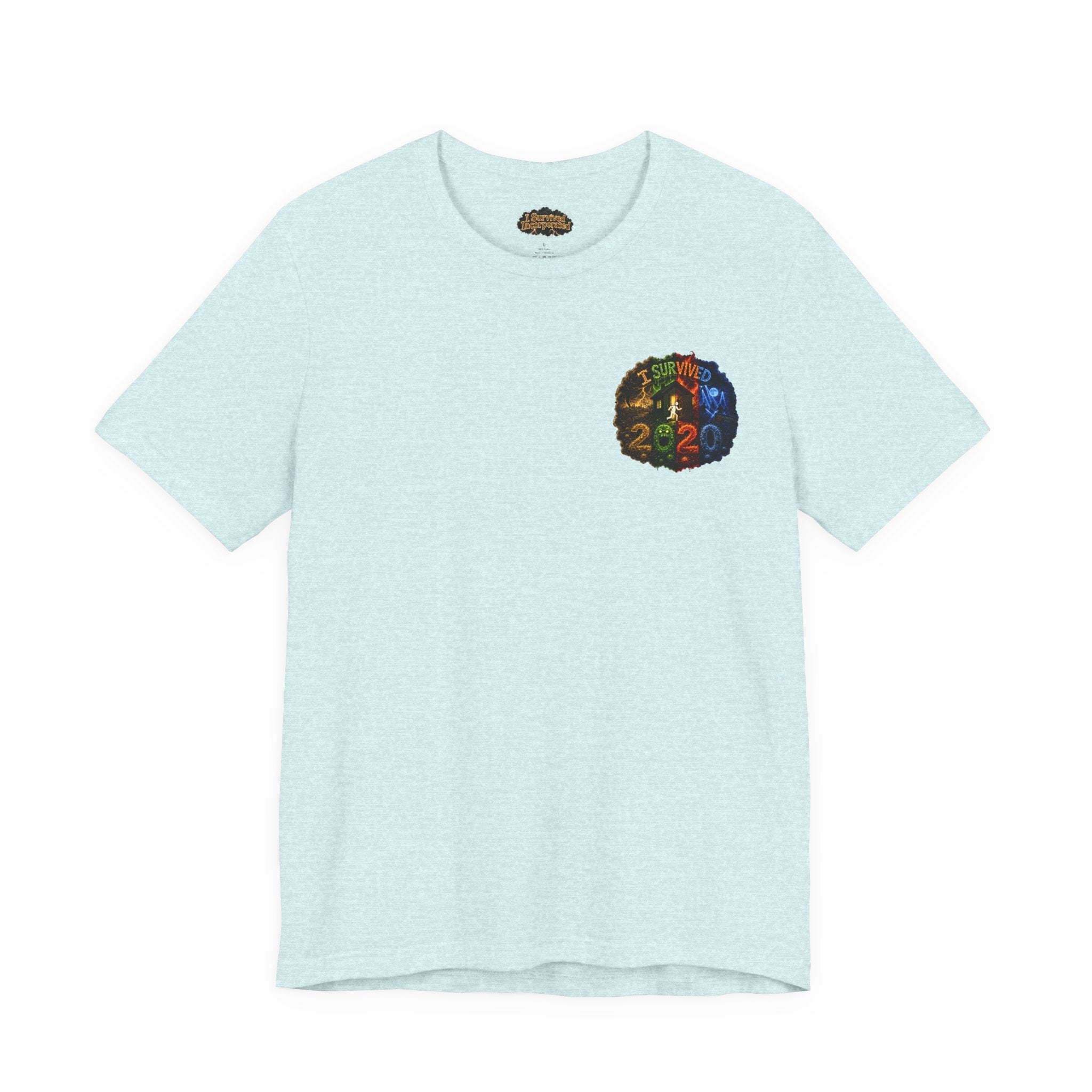 I Survived 2020 — "No Signal" Test Pattern Tee Alien Broadcast Finale Summer Premiere Unisex Jersey Short Sleeve Tee
