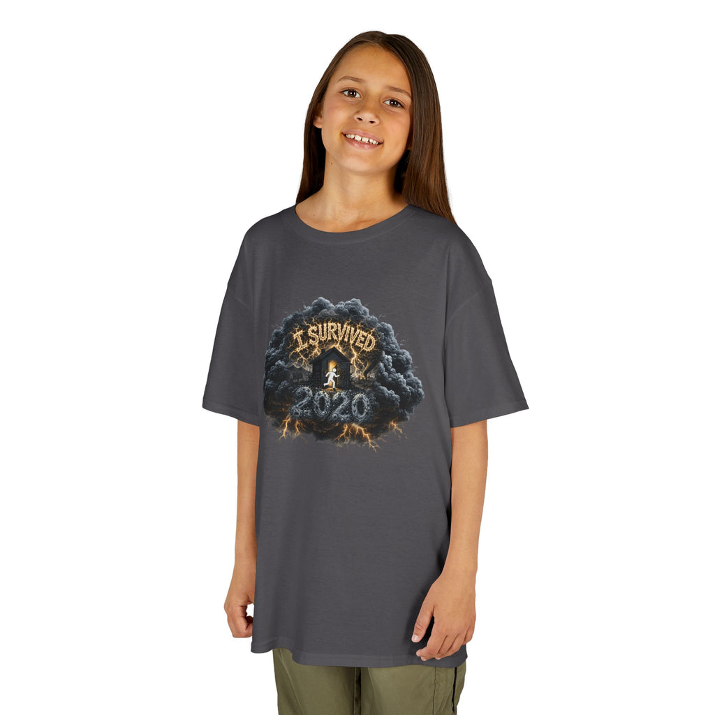 I Survived 2020 — Director's Cut Original Design Teaser Tee | Season 1 Premiere Drop Kids Heavy Cotton™ Tee