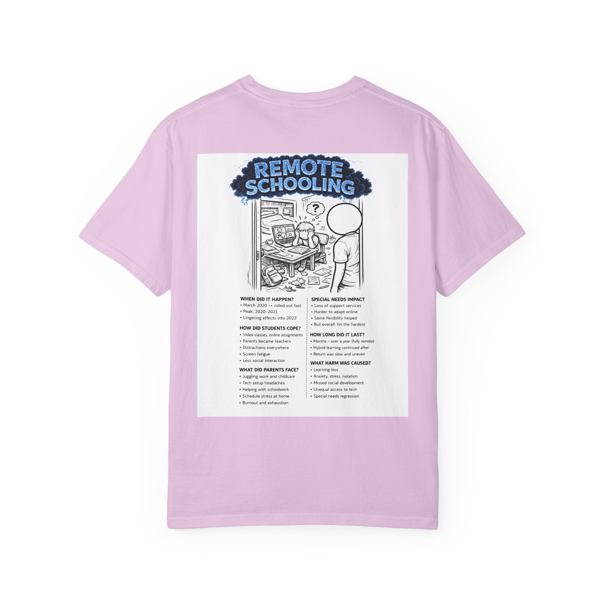 I Survived 2020 — S3:E3 "Remote Schooling" | Lockdown Edition Documentary Unisex Garment-Dyed T-shirt