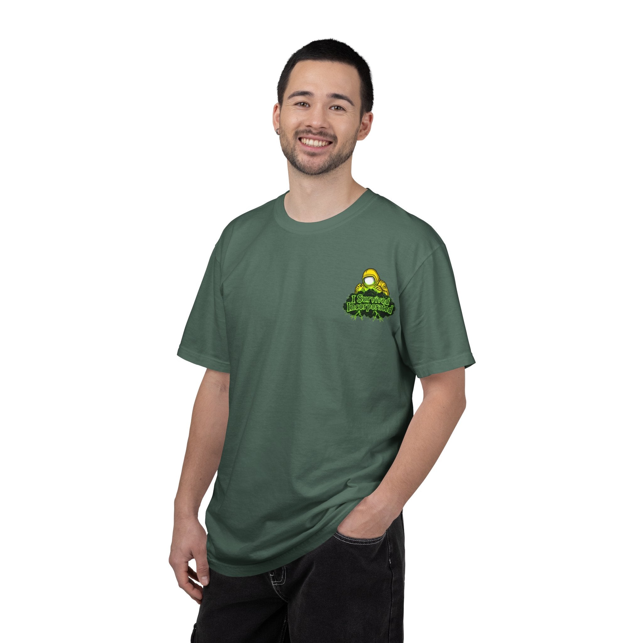 I Survived 2020 — "Please Stand By" Test Pattern Toxic Signal Tee Summer Premiere Unisex Garment-Dyed T-shirt