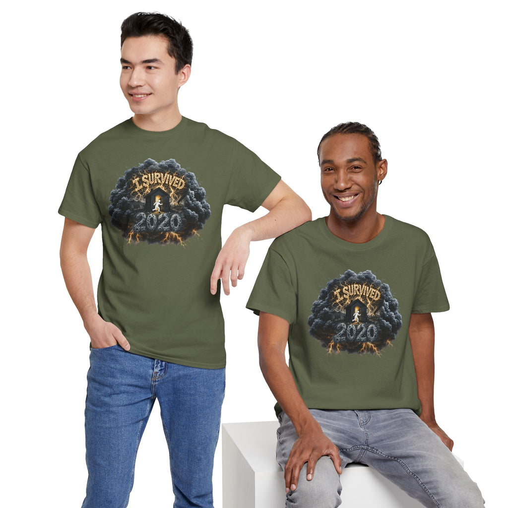I Survived 2020 — Director's Cut Original Design Teaser Tee | Season 1 Premiere Drop Unisex Heavy Cotton Tee