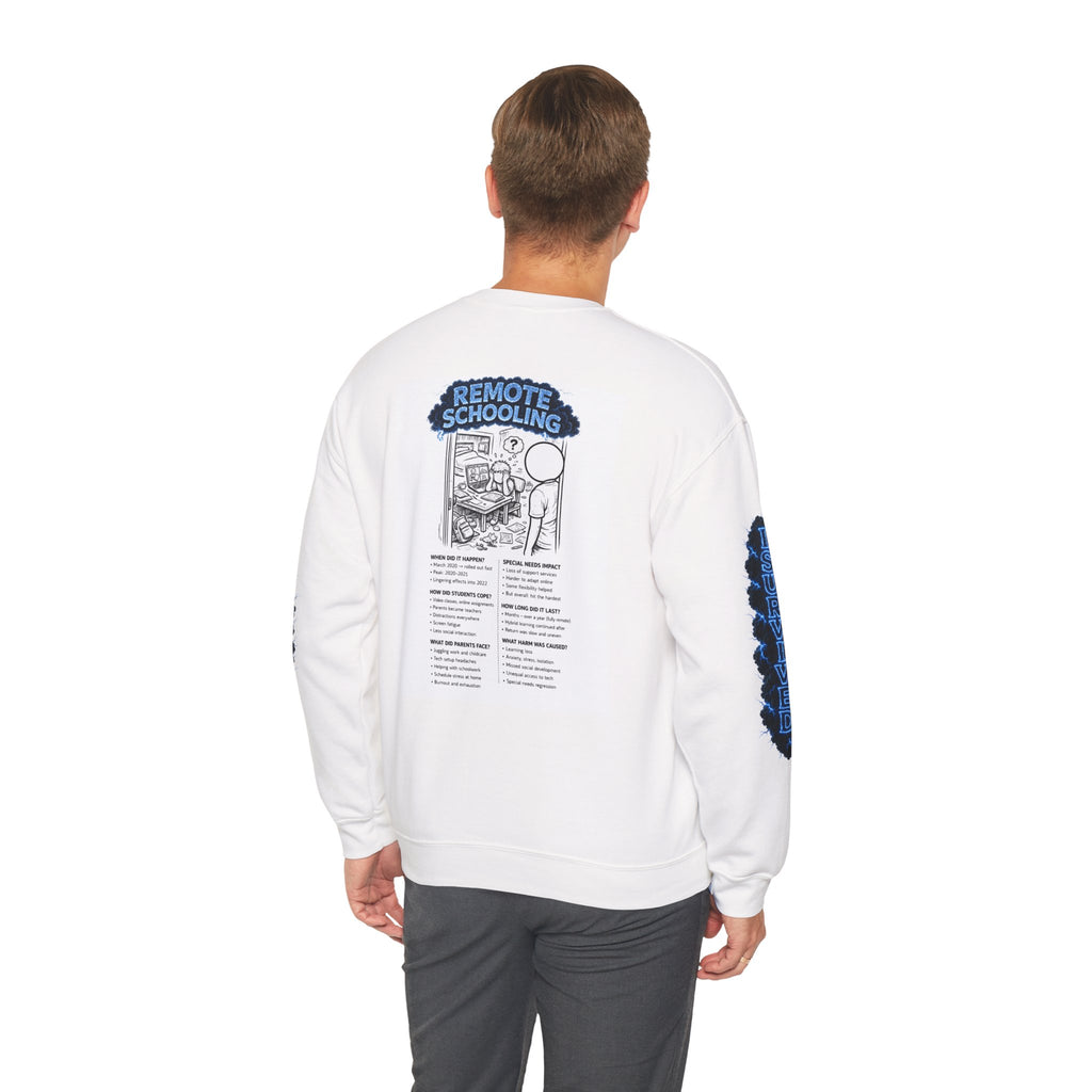 I Survived 2020 — Director's Cut S3:E3 "Remote Schooling" | Lockdown Edition Documentary Unisex Heavy Blend™ Crewneck Sweatshirt