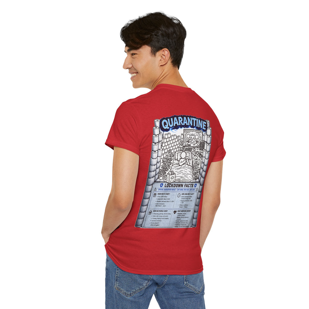 I Survived 2020 — LOCKDOWN S3:E1: Director's Cut "Quarantine" Unisex Heavy Cotton Tee