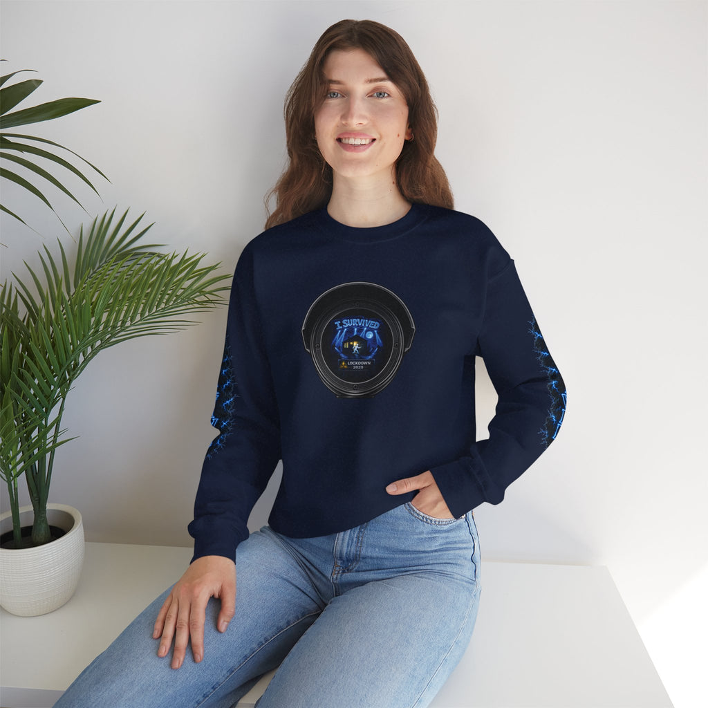 I Survived 2020 — LOCKDOWN S3:E3: Director's Cut Special Edition "Remote Schooling" Unisex Heavy Blend™ Crewneck Sweatshirt