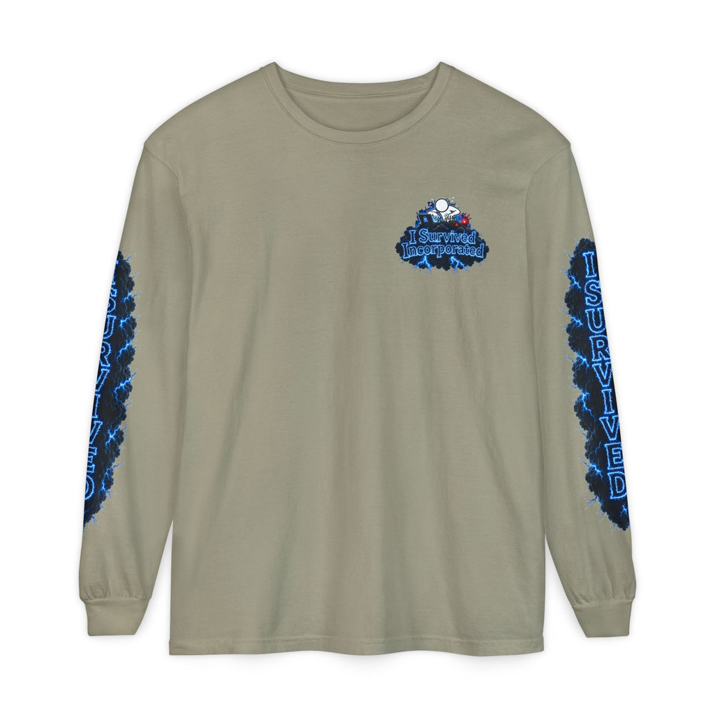 I Survived 2020 — "Please Stand By" Test Pattern Tee Lockdown Special Edition Summer Exclusive Unisex Garment-Dyed Long Sleeve T-Shirt