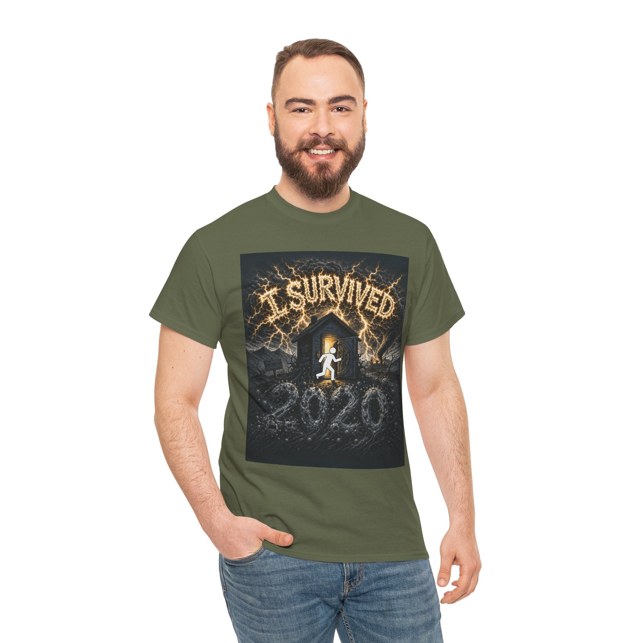 I Survived 2020 — Original PILOT Design Unisex Heavy Cotton Tee