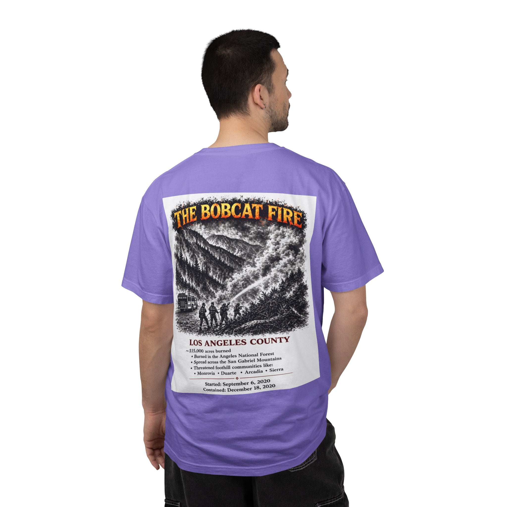 I Survived 2020 — S2:E2 "The Bobcat Fire" | Wildfire Edition Memorial Unisex Garment-Dyed T-shirt