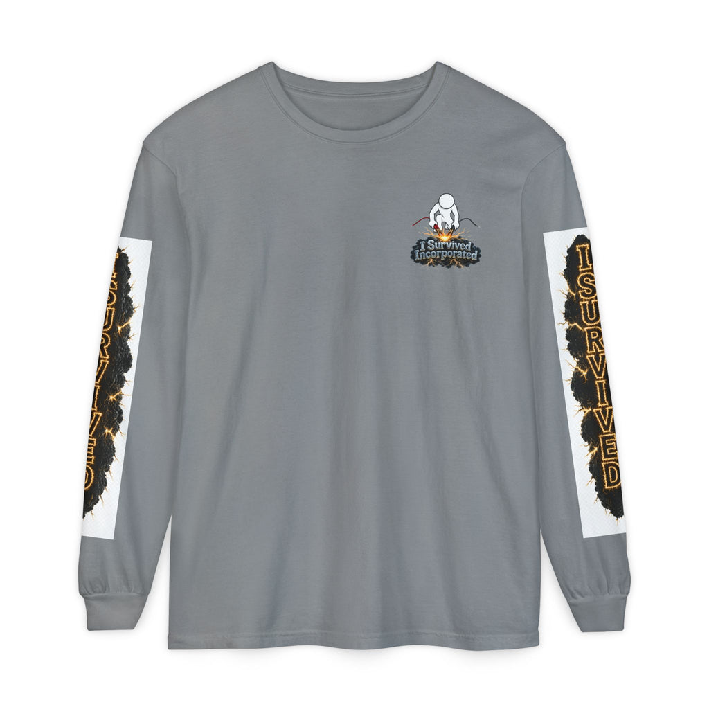 I Survived 2020 — "Please Stand By" Test Pattern Tee Special Edition Summer Premier Unisex Garment-Dyed Long Sleeve T-Shirt