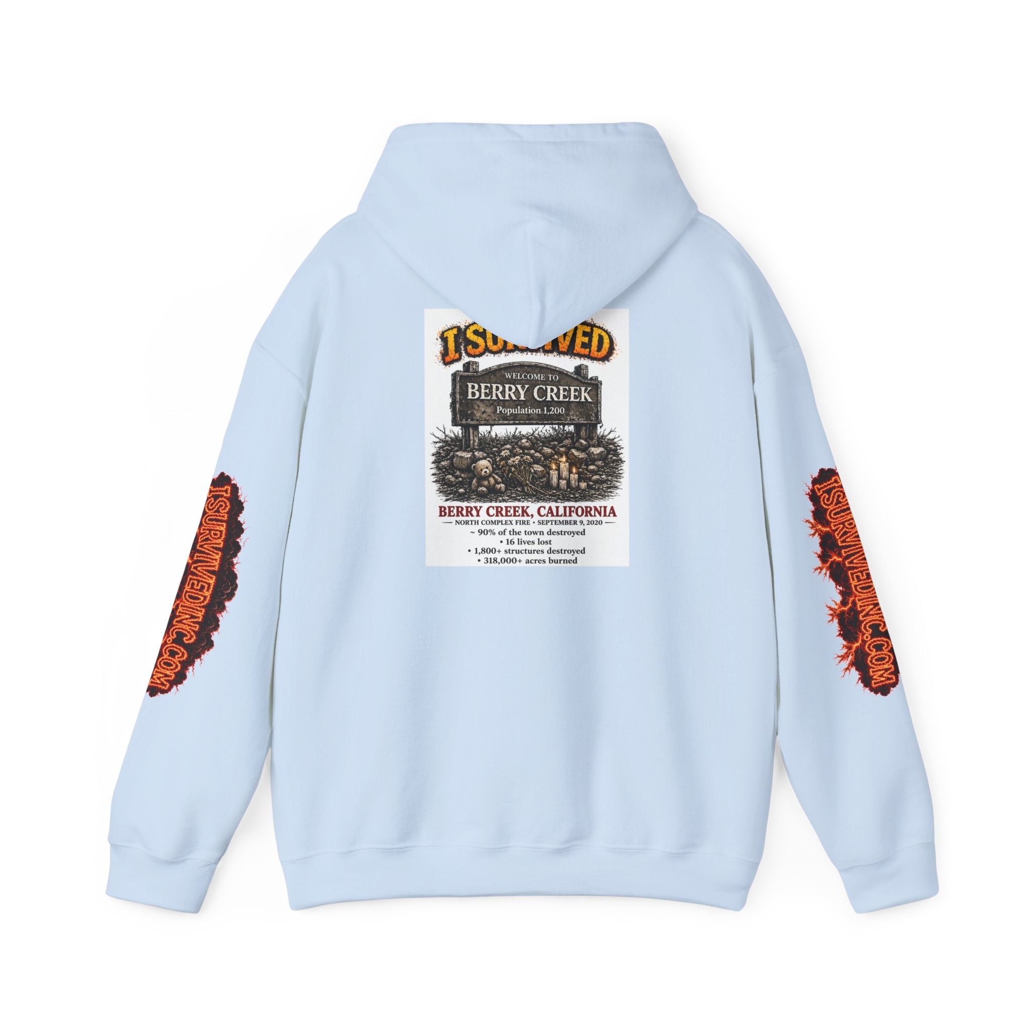 I Survived 2020 — S2:E1 "Berry Creek" | Wildfire Edition Memorial Hoodie Sweatshirt