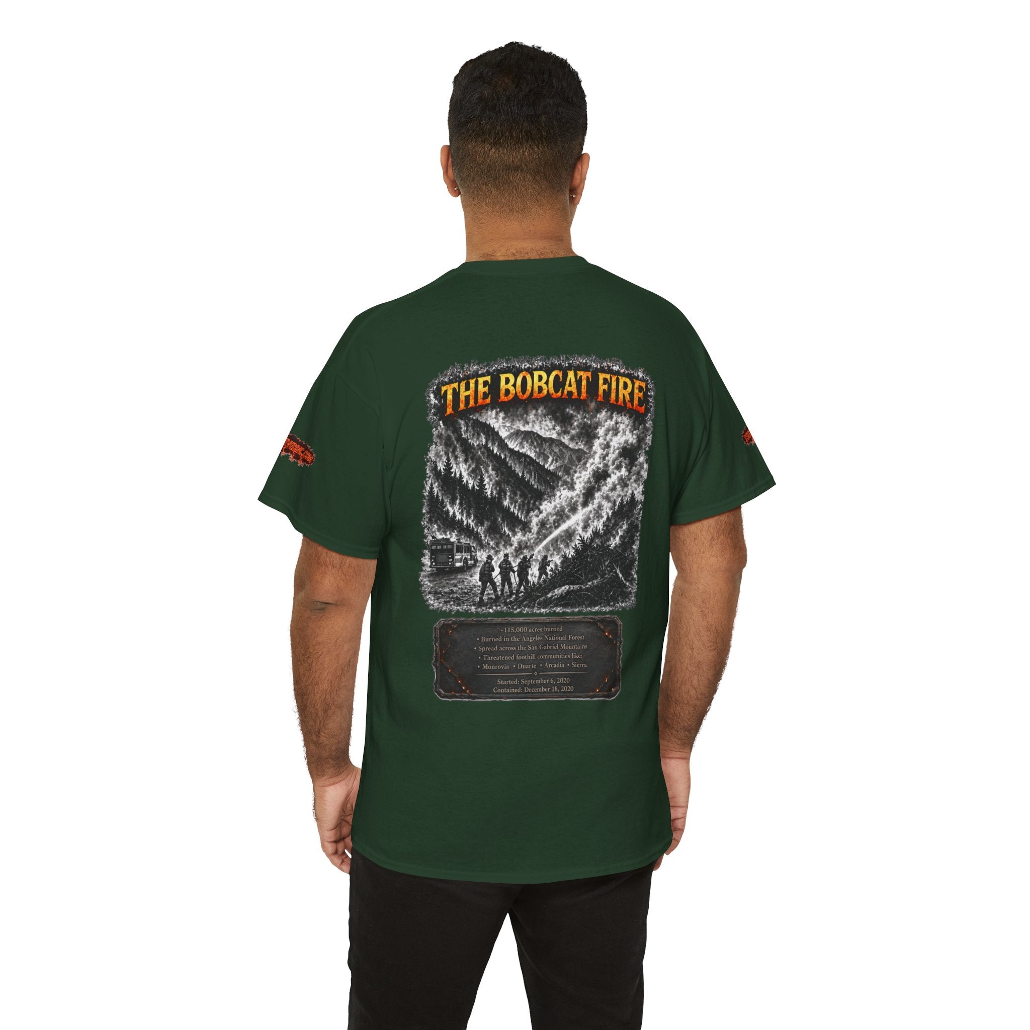 I Survived 2020 — WILDFIRES S2:E2: Director's Cut Special Edition "The Bobcat Fire" Memorial Unisex Heavy Cotton Tee