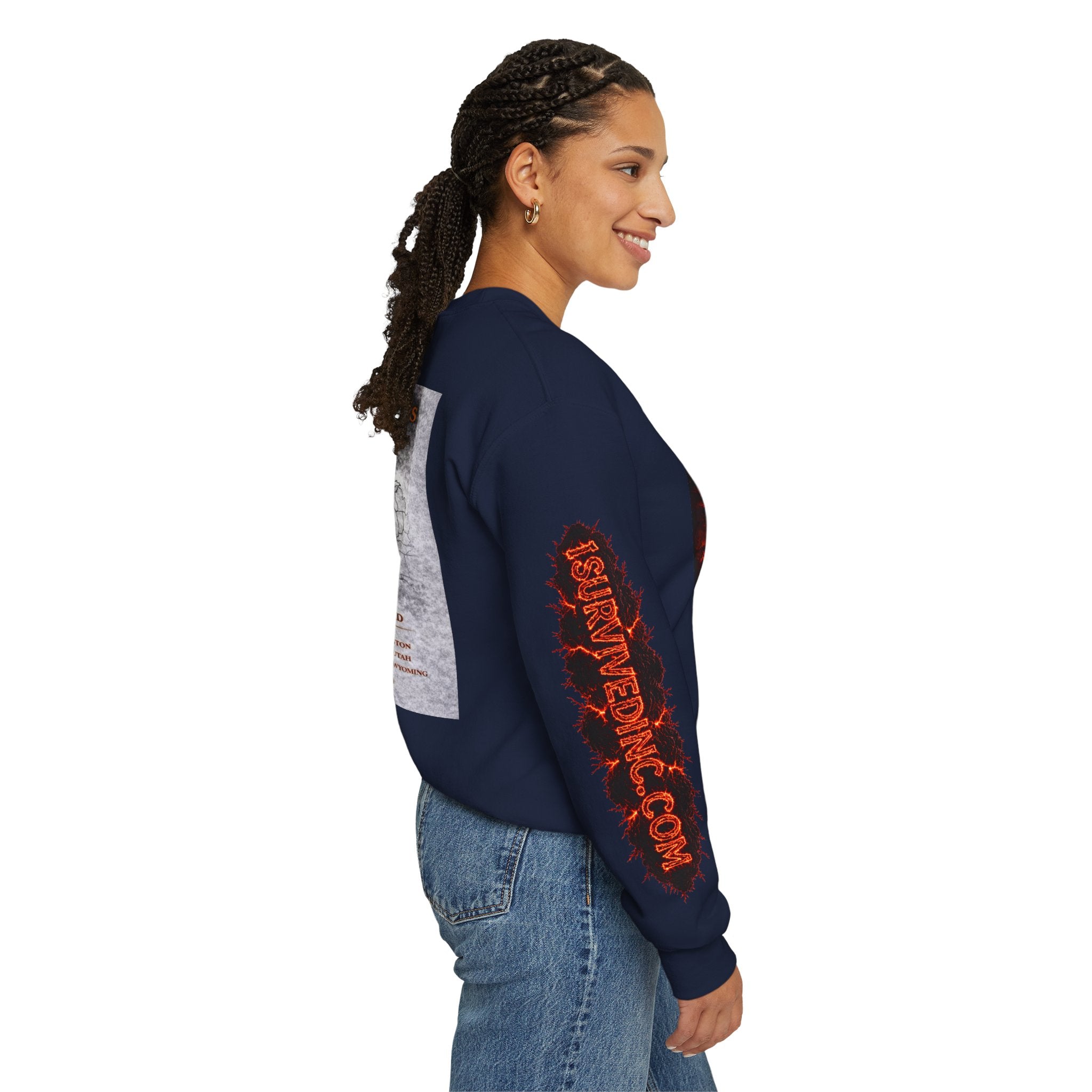 I Survived 2020 — S2:E4 "Western U.S. Wildfire Season" | Mid-Season Finale Pt. 1 | Wildfire Edition Memorial Unisex Heavy Blend™ Crewneck Sweatshirt