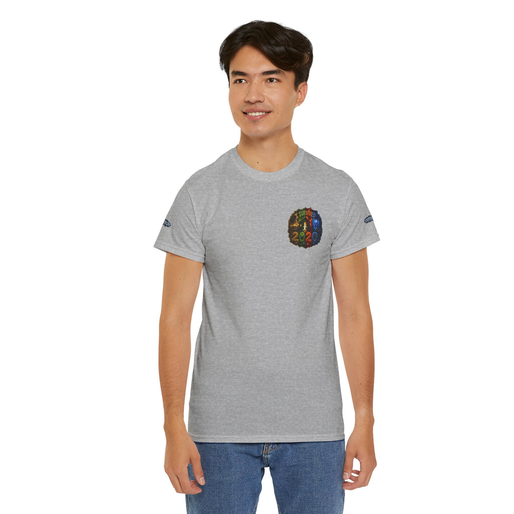 I Survived 2020 — "No Signal" Test Pattern Tee Alien Broadcast Finale Special Edition Summer Premiere Unisex Heavy Cotton Tee