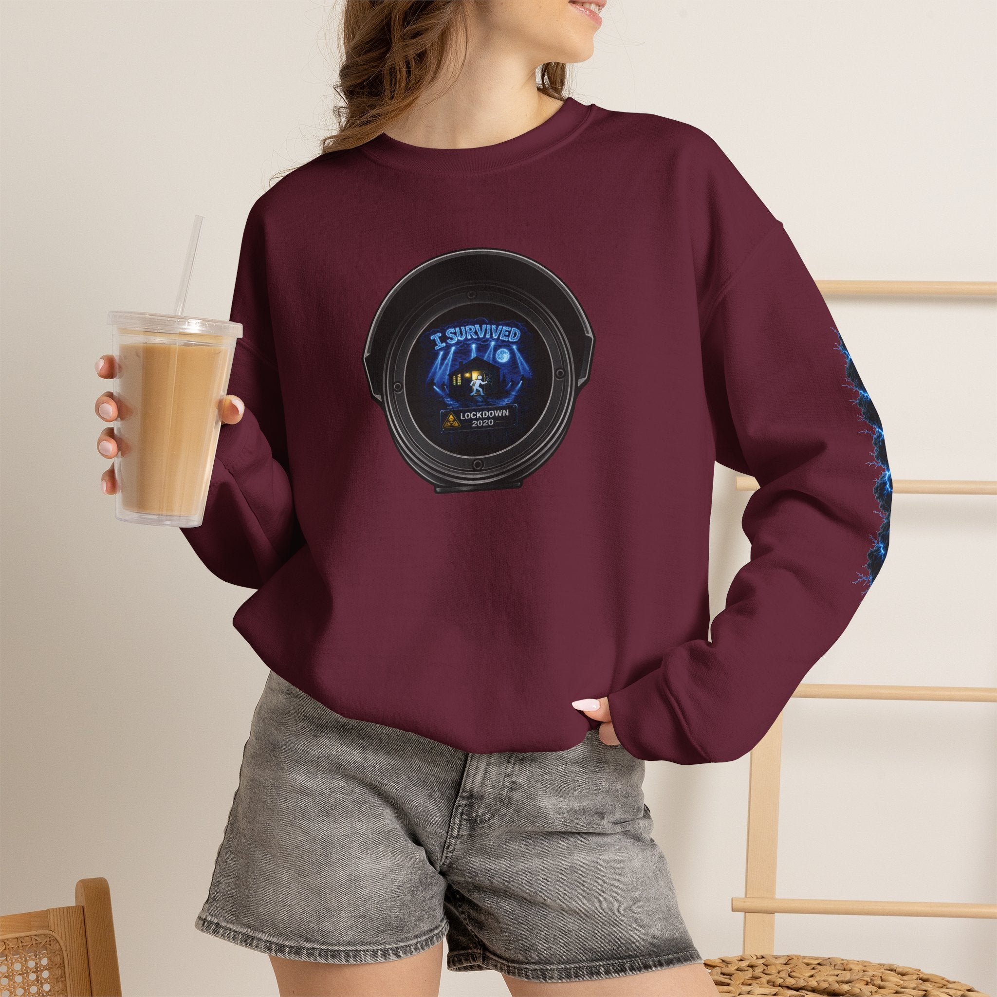 I Survived 2020 — LOCKDOWN S3:E2: Director's Cut Special Edition "Dating Under Lockdown" Unisex Heavy Blend™ Crewneck Sweatshirt