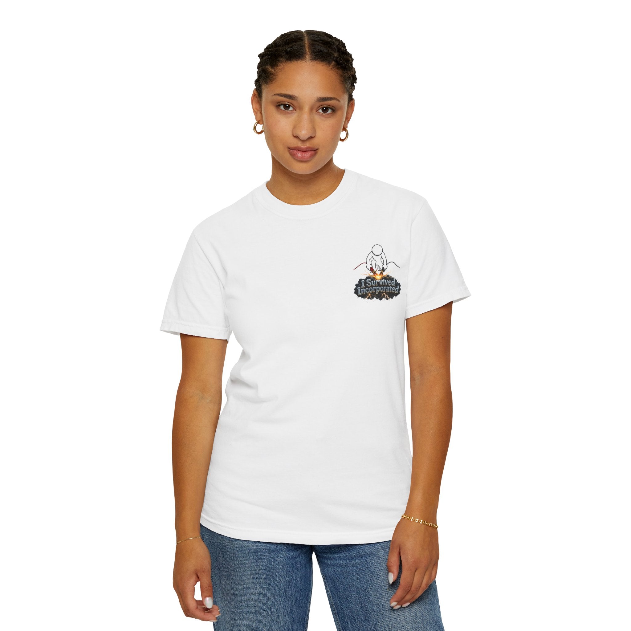 I Survived 2020 — "Please Stand By" Test Pattern Tee Summer Premier Unisex Garment-Dyed T-shirt