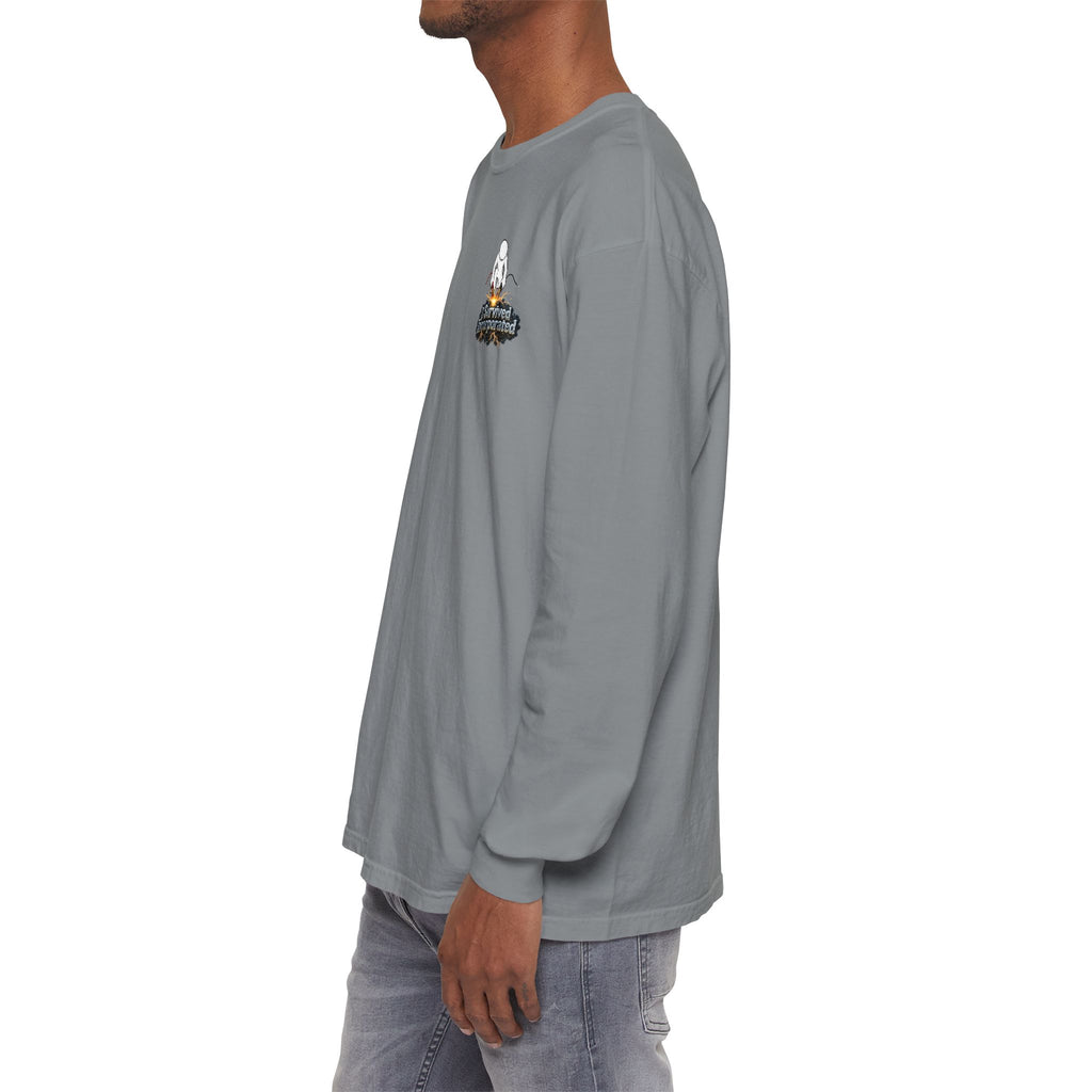 I Survived 2020 — "Please Stand By" Test Pattern Tee Summer Premier Unisex Garment-Dyed Long Sleeve T-Shirt