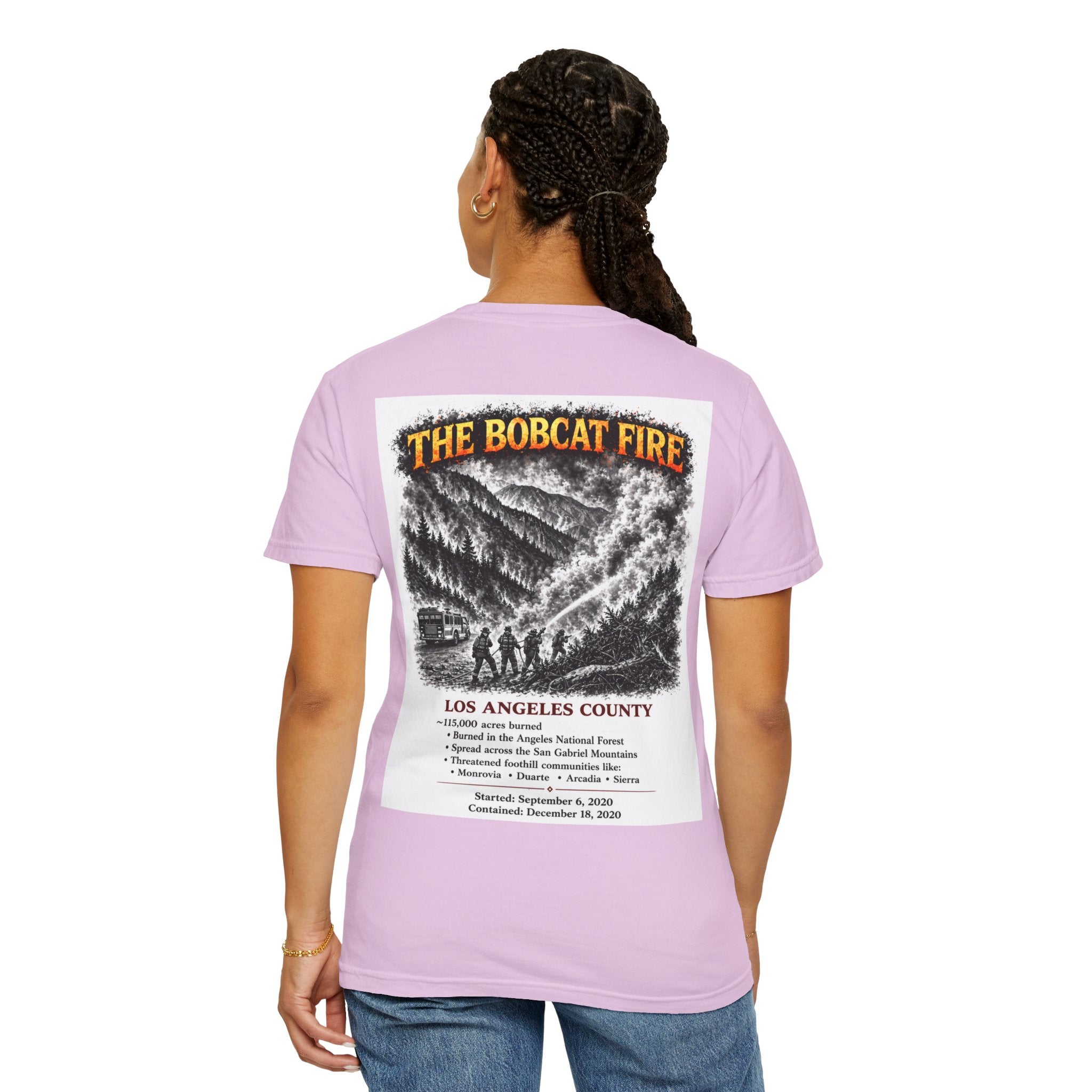 I Survived 2020 — S2:E2 "The Bobcat Fire" | Wildfire Edition Memorial Unisex Garment-Dyed T-shirt