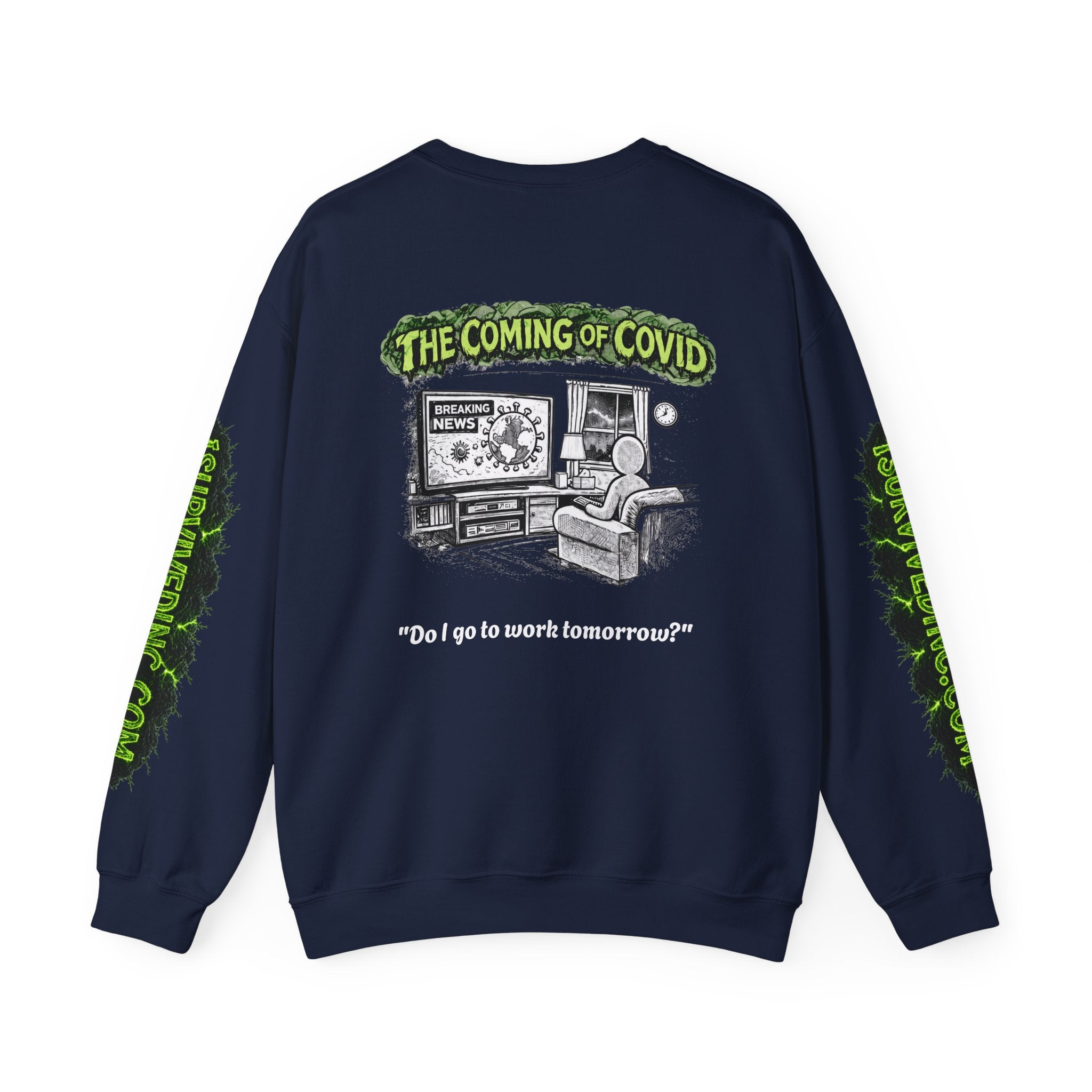 I Survived 2020 — S1:E2 "The Coming of COVID" | Pandemic Edition Unisex Heavy Blend™ Crewneck Sweatshirt
