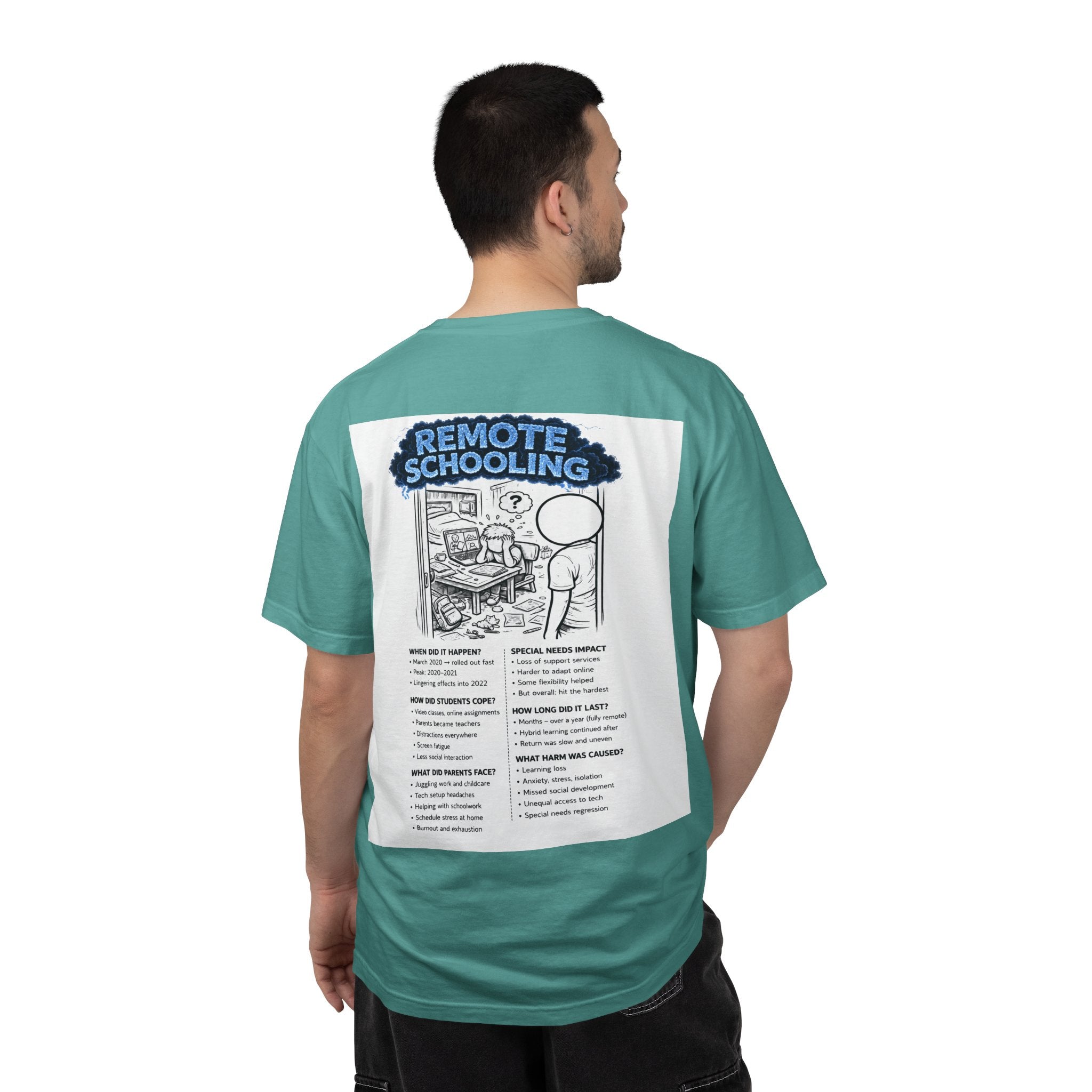 I Survived 2020 — S3:E3 "Remote Schooling" | Lockdown Edition Documentary Unisex Garment-Dyed T-shirt