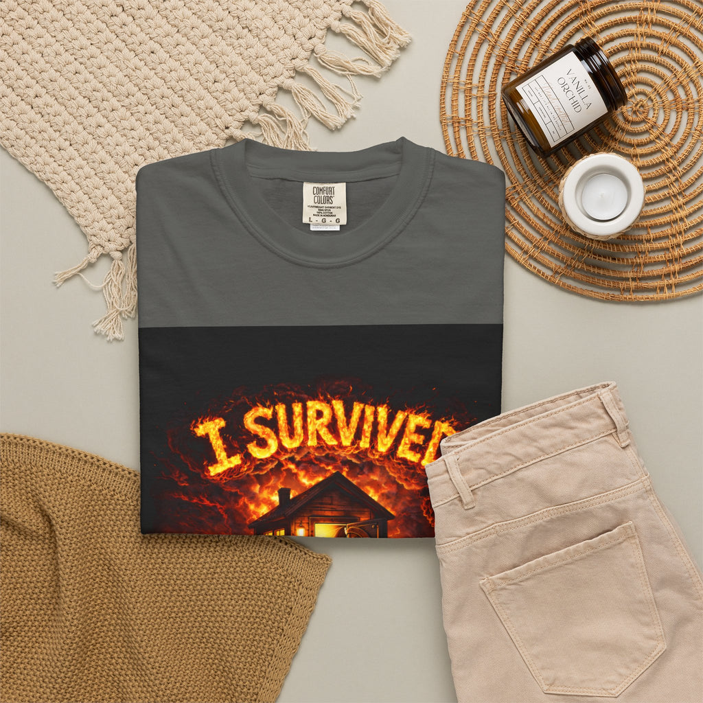 I Survived 2020 — WILDFIRES S2:E4: "Western U.S. Wildfire Season" Memorial Unisex Garment-Dyed T-shirt