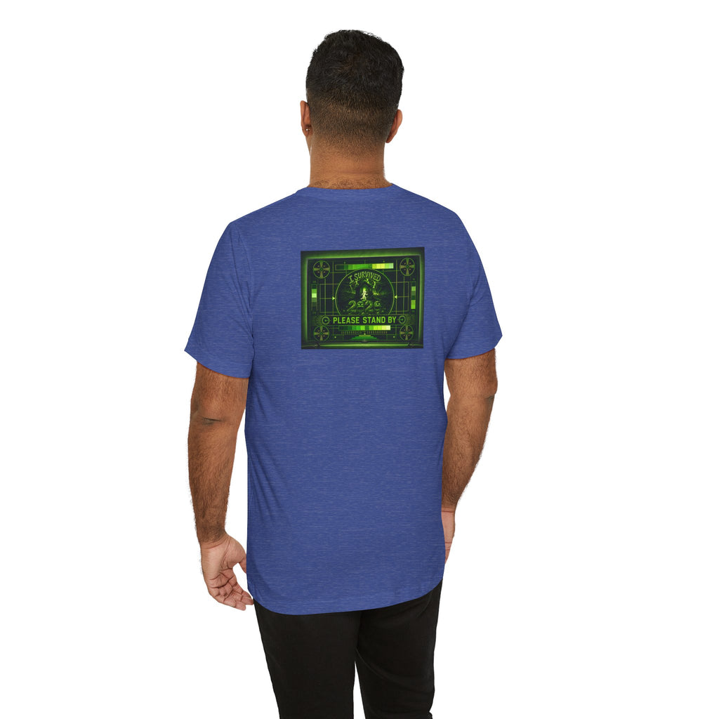 I Survived 2020 — "Please Stand By" Test Pattern Toxic Signal Tee Summer Premiere Unisex Jersey Short Sleeve Tee