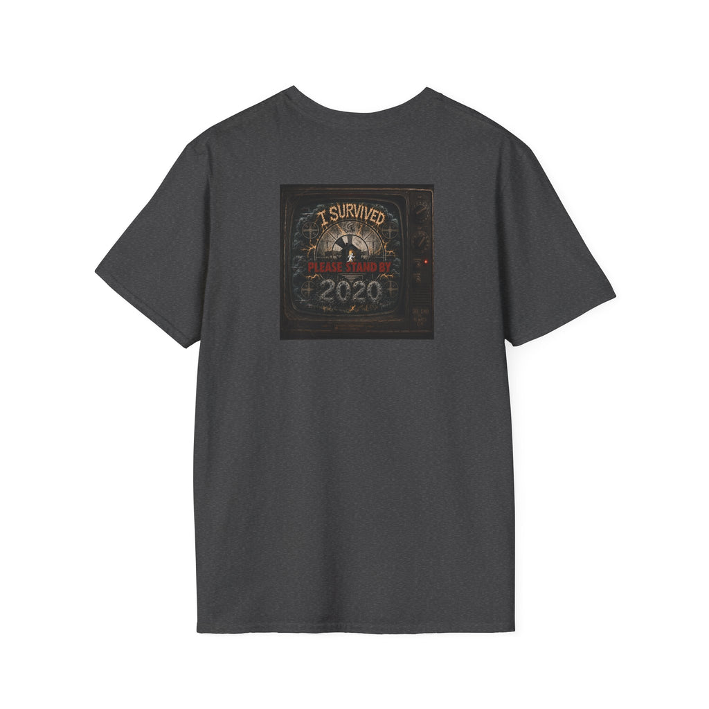 I Survived 2020 — "Please Stand By" Test Pattern Tee Summer Premier Unisex Softstyle T-Shirt