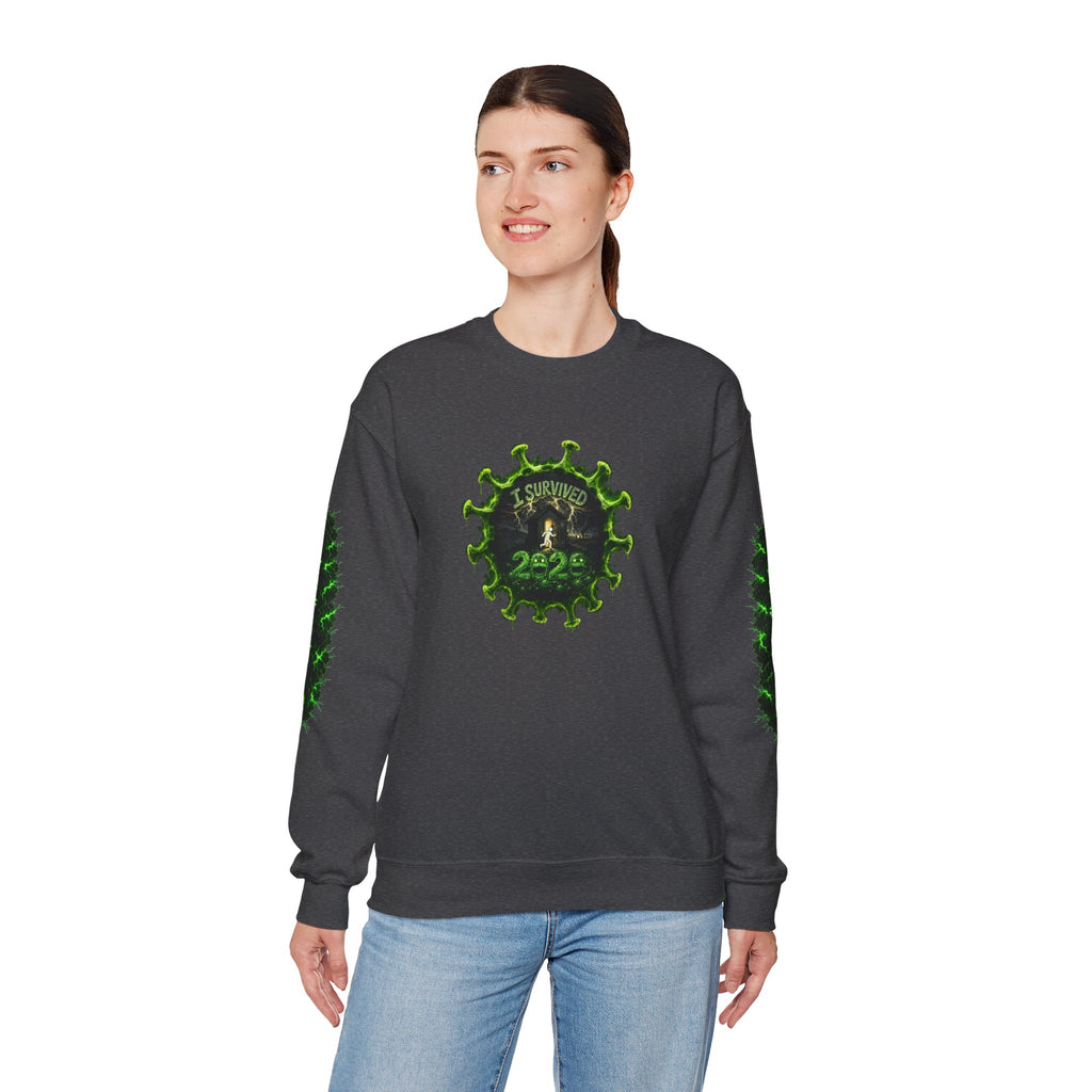 I Survived 2020 — PANDEMIC S1:E2: Director's Cut "The Coming of COVID" Unisex Heavy Blend™ Crewneck Sweatshirt